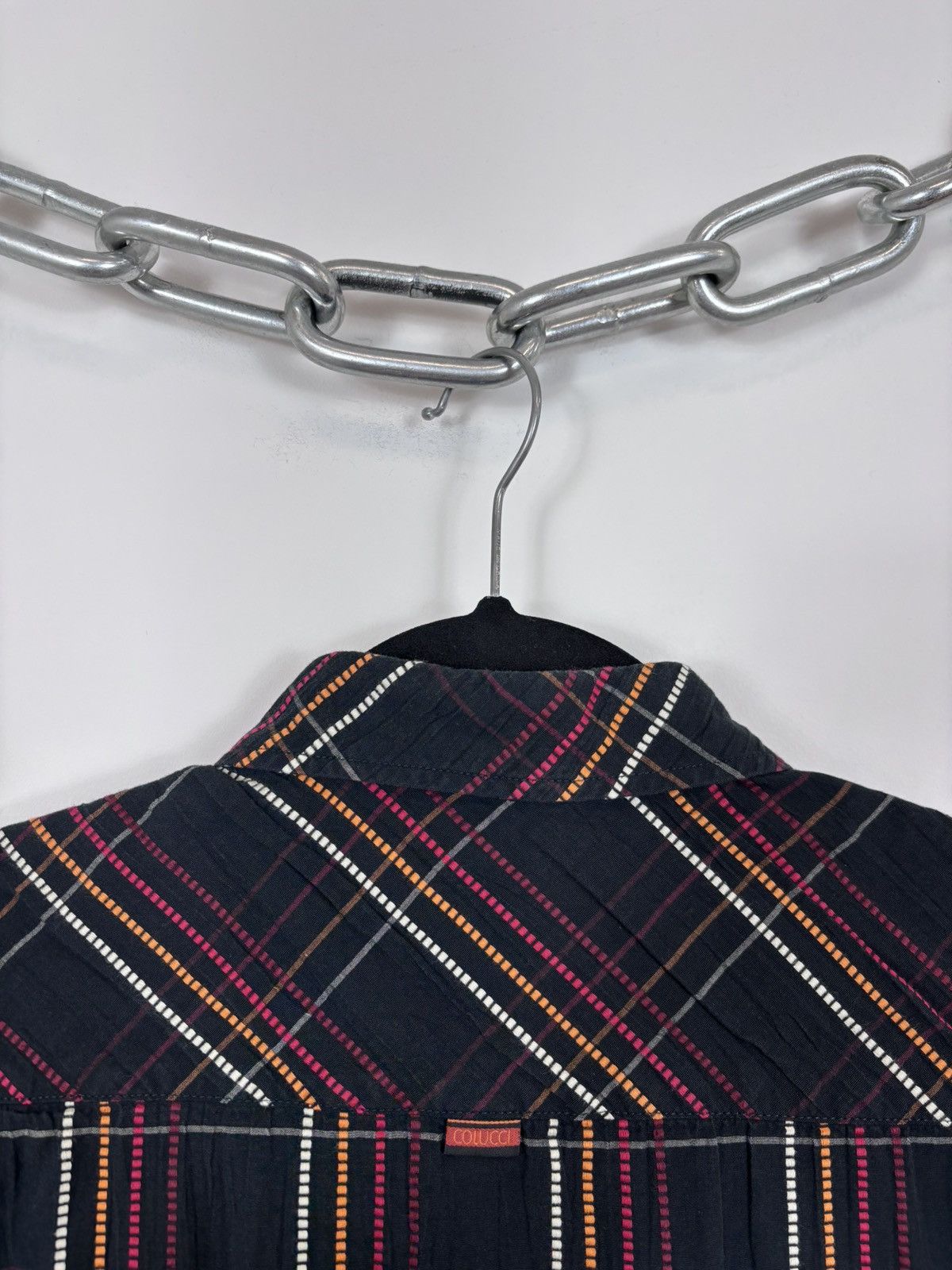Carlo Colucci Carlo Colucci Men’s Checkered Casual Short Sleeve Shirt Size US L / EU 52-54 / 3 - 14 Thumbnail
