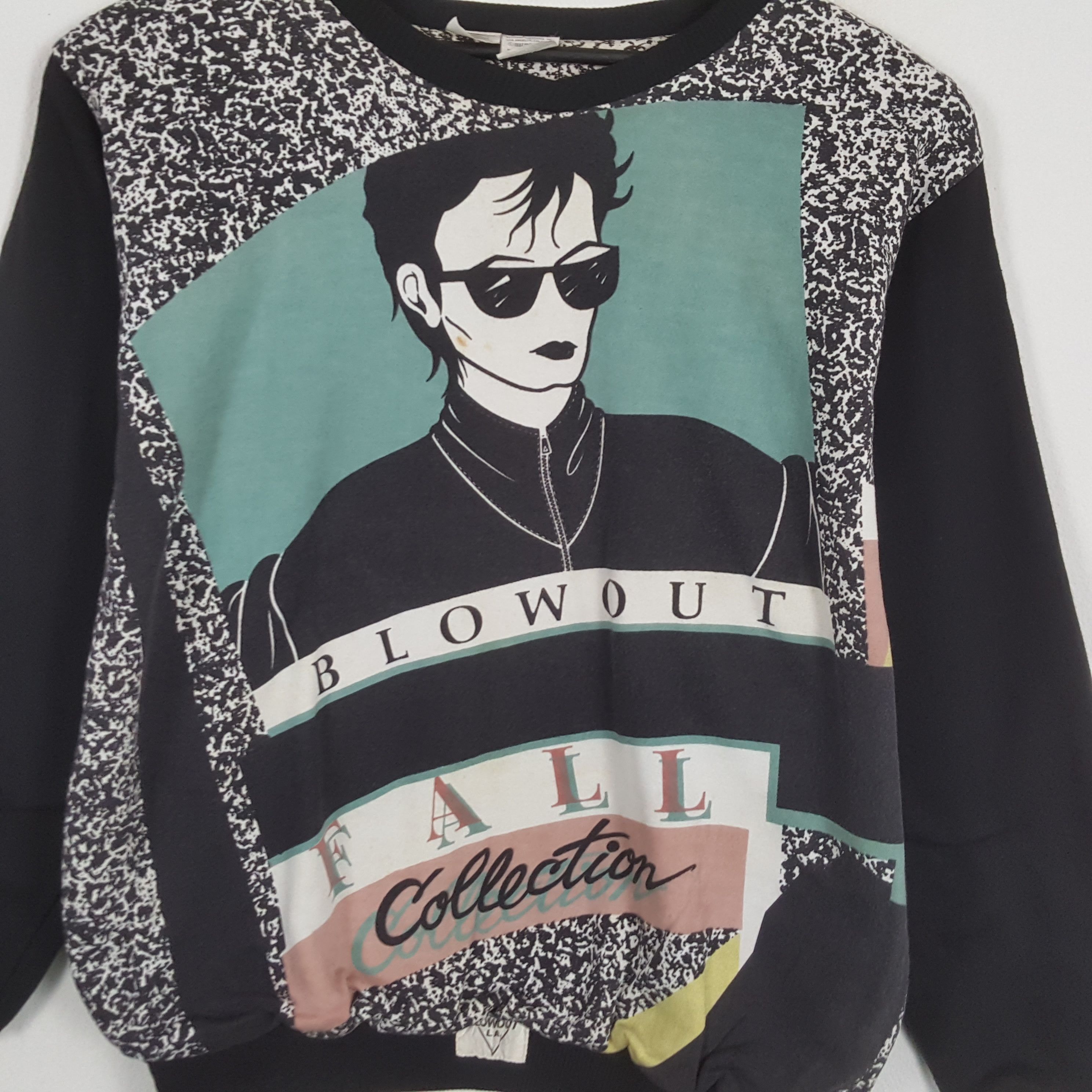 Vintage BLOWOUT FALL Fashion Designer Style Sweatshirt Size US L / EU 52-54 / 3 - 2 Thumbnail