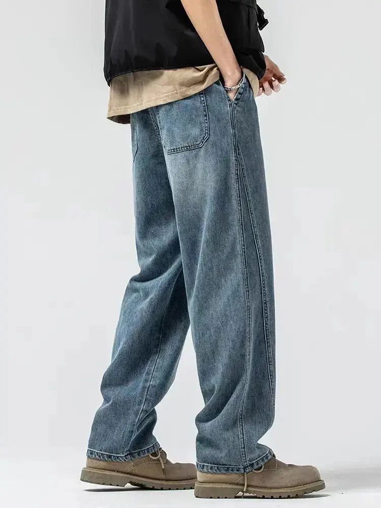 Japanese Brand Tencel Cotton Cool Feel Straight Leg Jeans Size US 30 / EU 46 - 4 Thumbnail