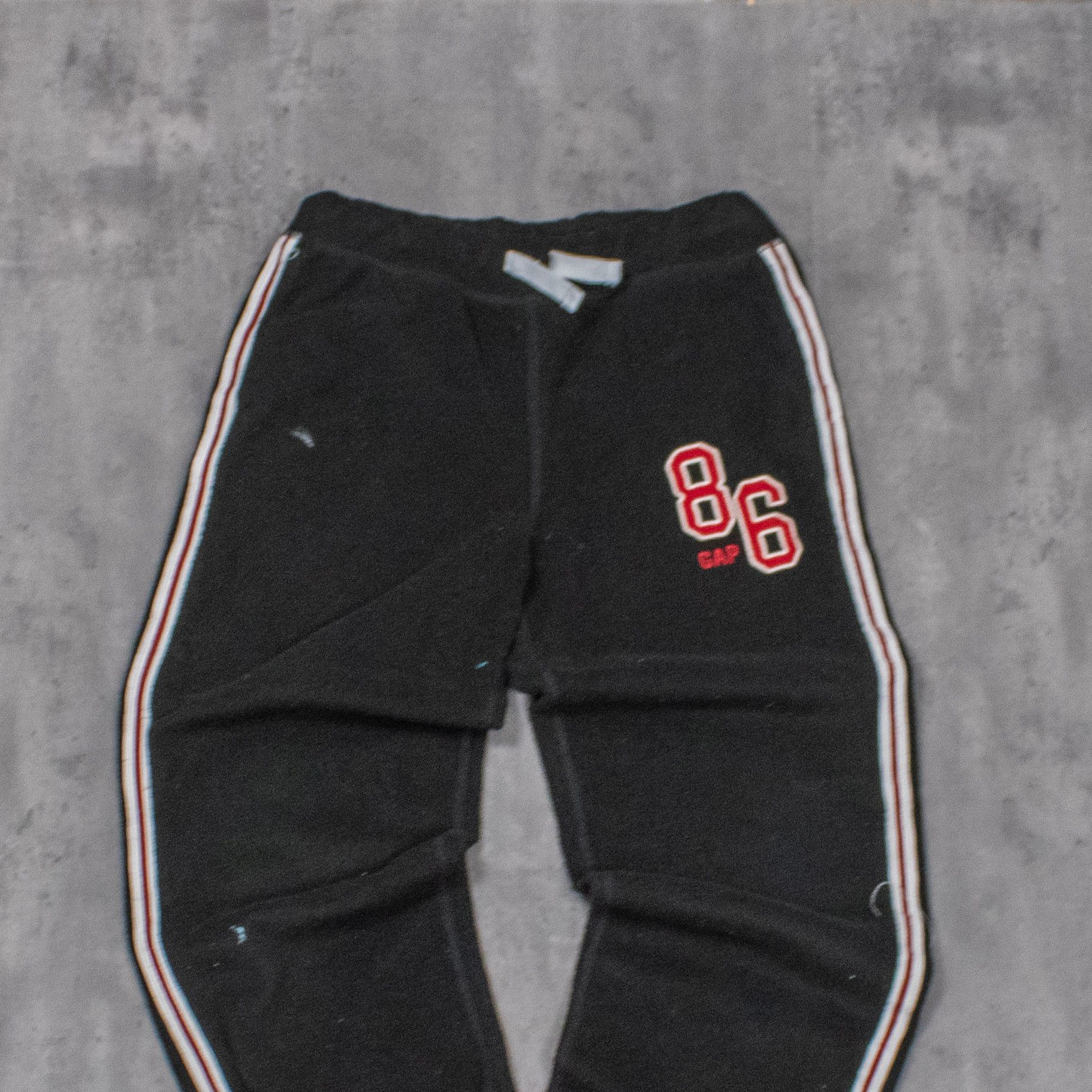 Gap Y2K 2000's Gap Baggy Relax Wide Legged Black Fleece Pant's Size US 28 / EU 44 - 4 Thumbnail