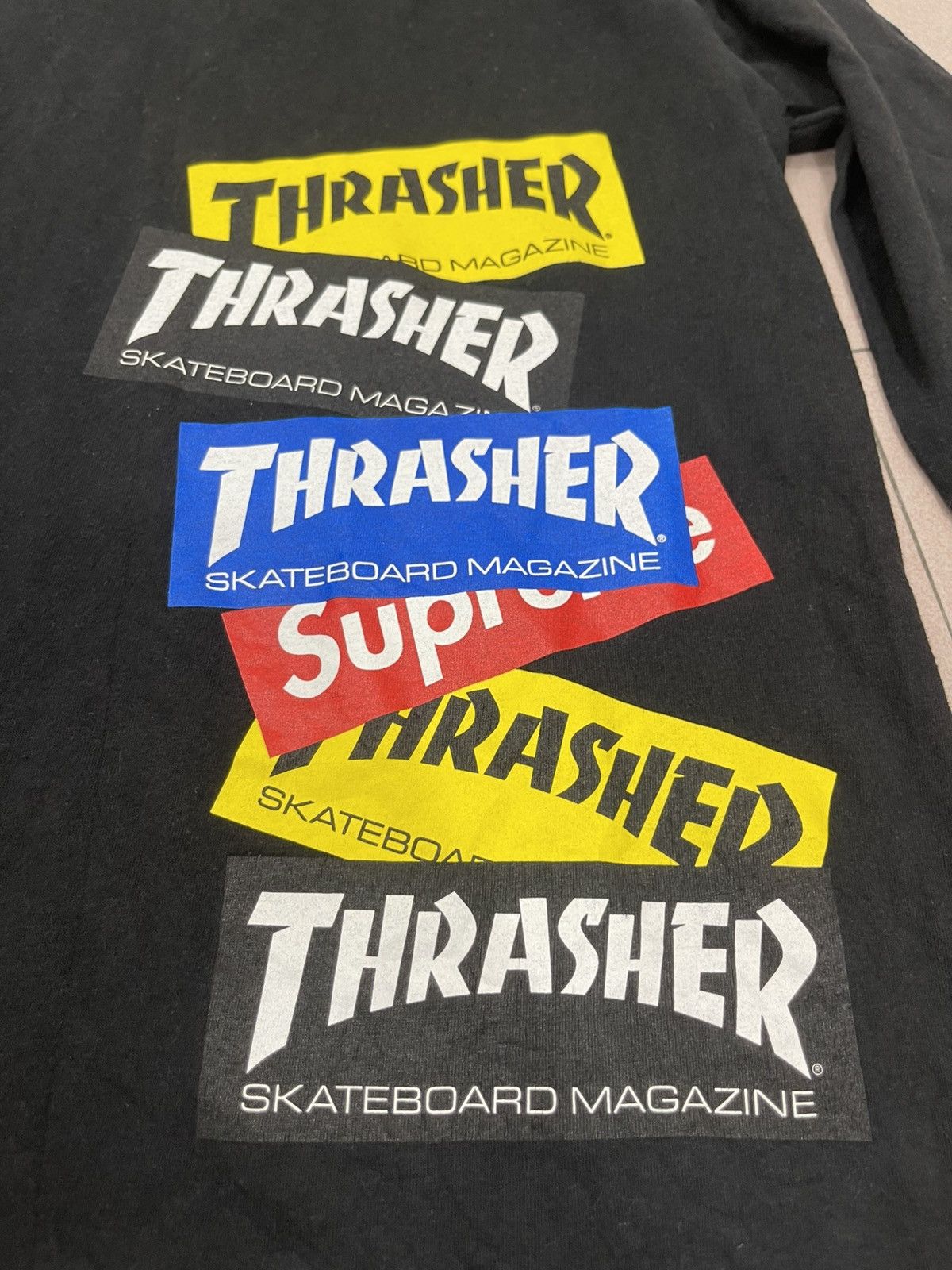 Supreme × Thrasher Supreme x Thrasher Multi Logo Long Sleeve Size US S / EU 44-46 / 1 - 7 Thumbnail