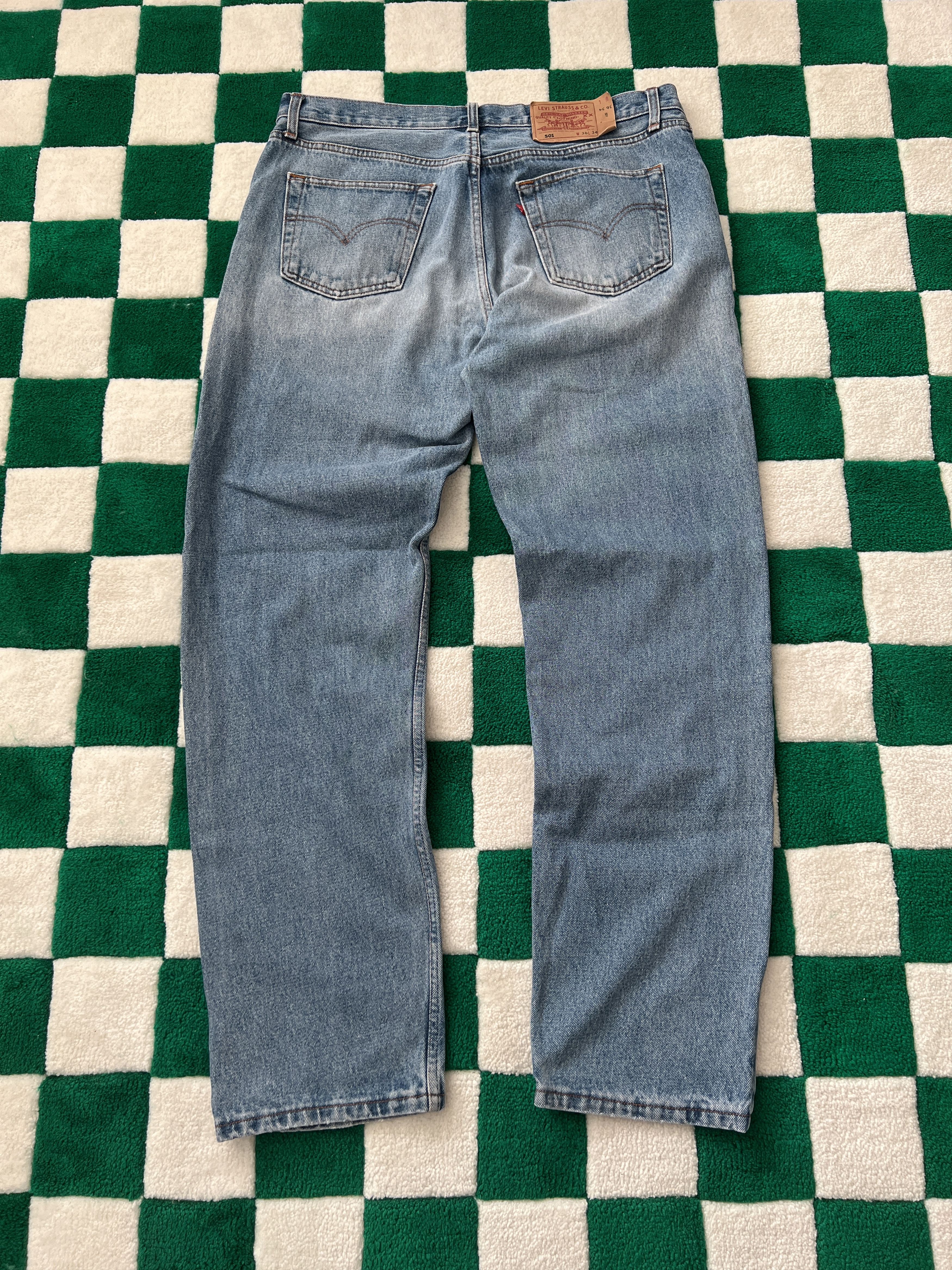 Vintage 90s Levis 501 Denim Jeans 36x34