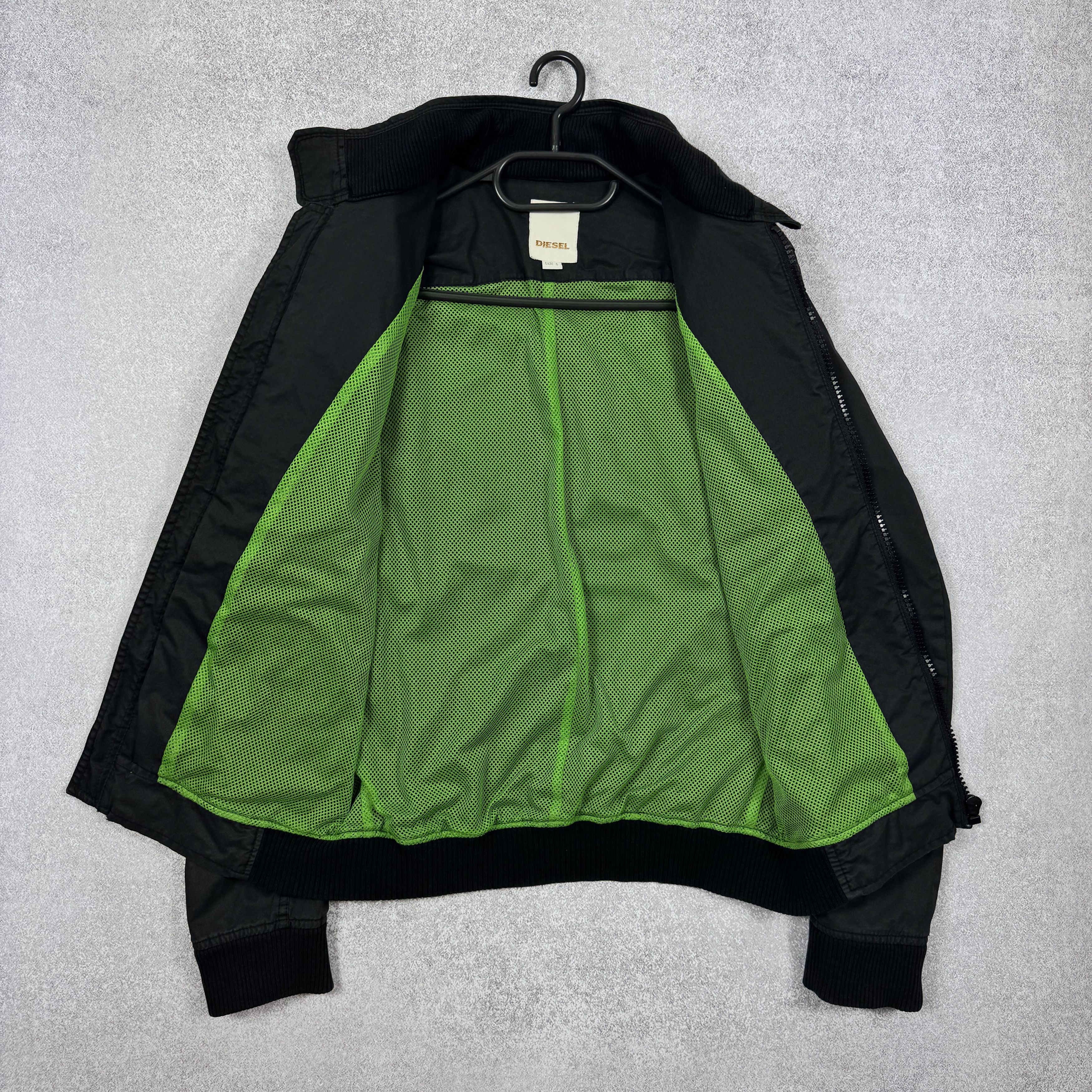 Diesel Men`s DIESEL Black Cotton Bomber Jacket Size S-M Size US S / EU 44-46 / 1 - 6 Thumbnail