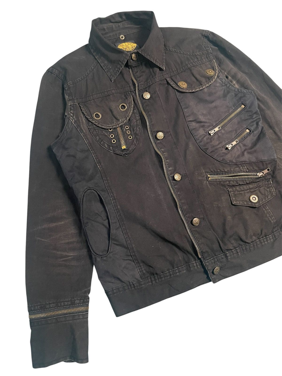 Le Grande Bleu (L.G.B.) Rare Midas Faded Black Zipper Detachable Jacket Size US S / EU 44-46 / 1 - 5 Thumbnail