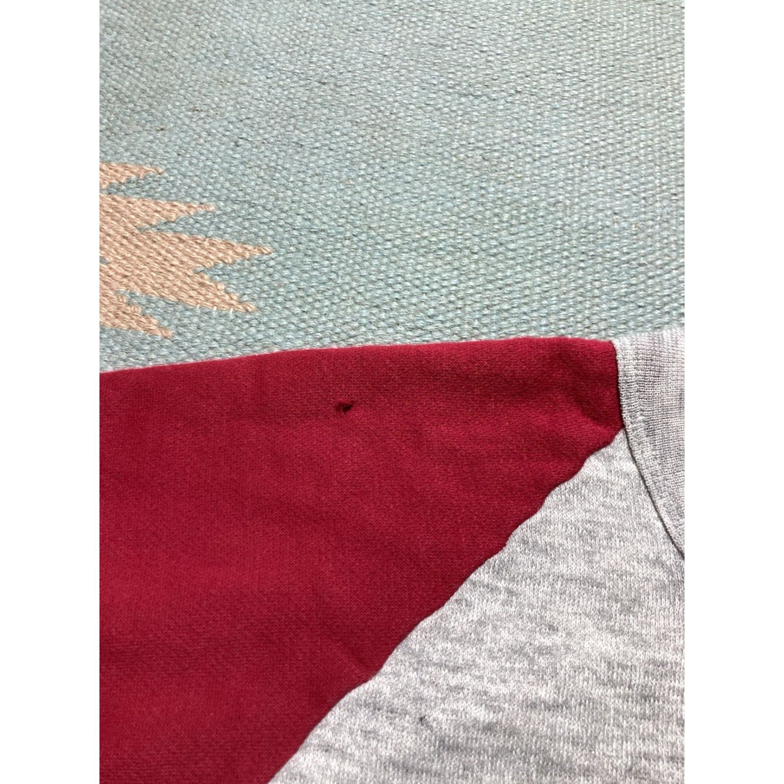 Vintage VINTAGE Sweatshirt 2 Tone Red Heather Gray Crewneck Pullover Adult Small 70s 80s Mens Shirt Size US S / EU 44-46 / 1 - 4 Thumbnail
