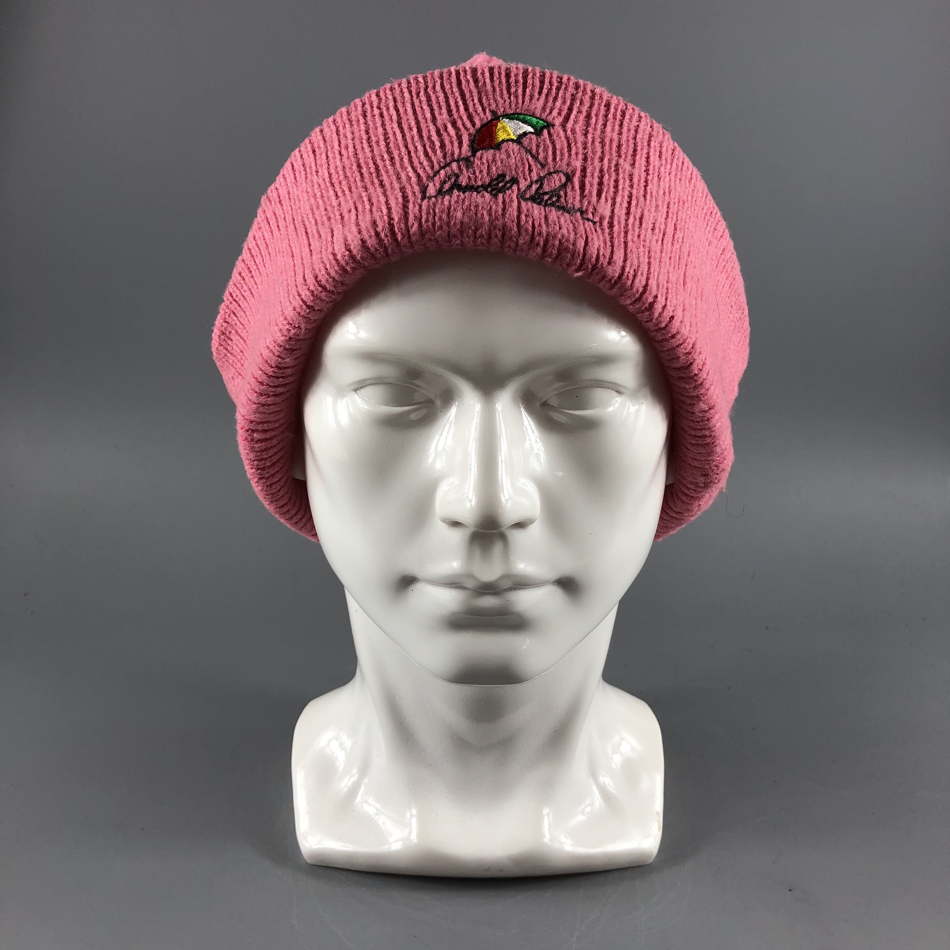 image of Vintage Arnold Palmer Hats Beanie Snow Hat B217, Men's