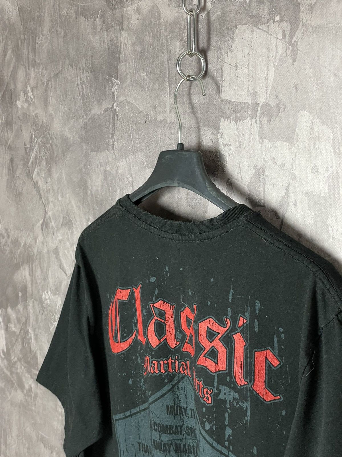 Band Tees × Japanese Brand × Vintage Vintage Y2K Muay Thai Boxing Double Sided T-Shirt Size US L / EU 52-54 / 3 - 17 Thumbnail