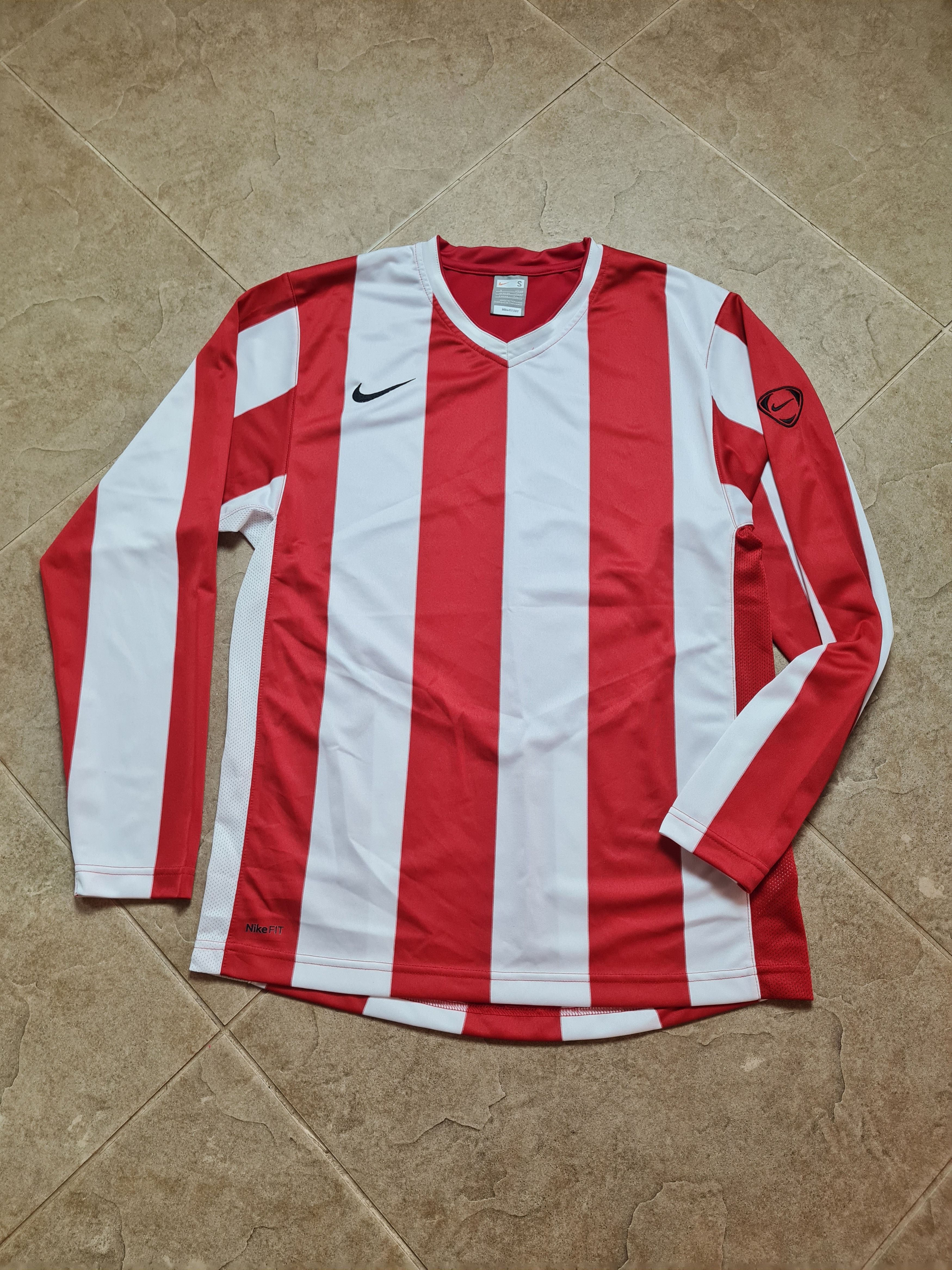 Nike Nike Striped Division Football Jersey Long Sleeve Red White Size US S / EU 44-46 / 1 - 6 Thumbnail
