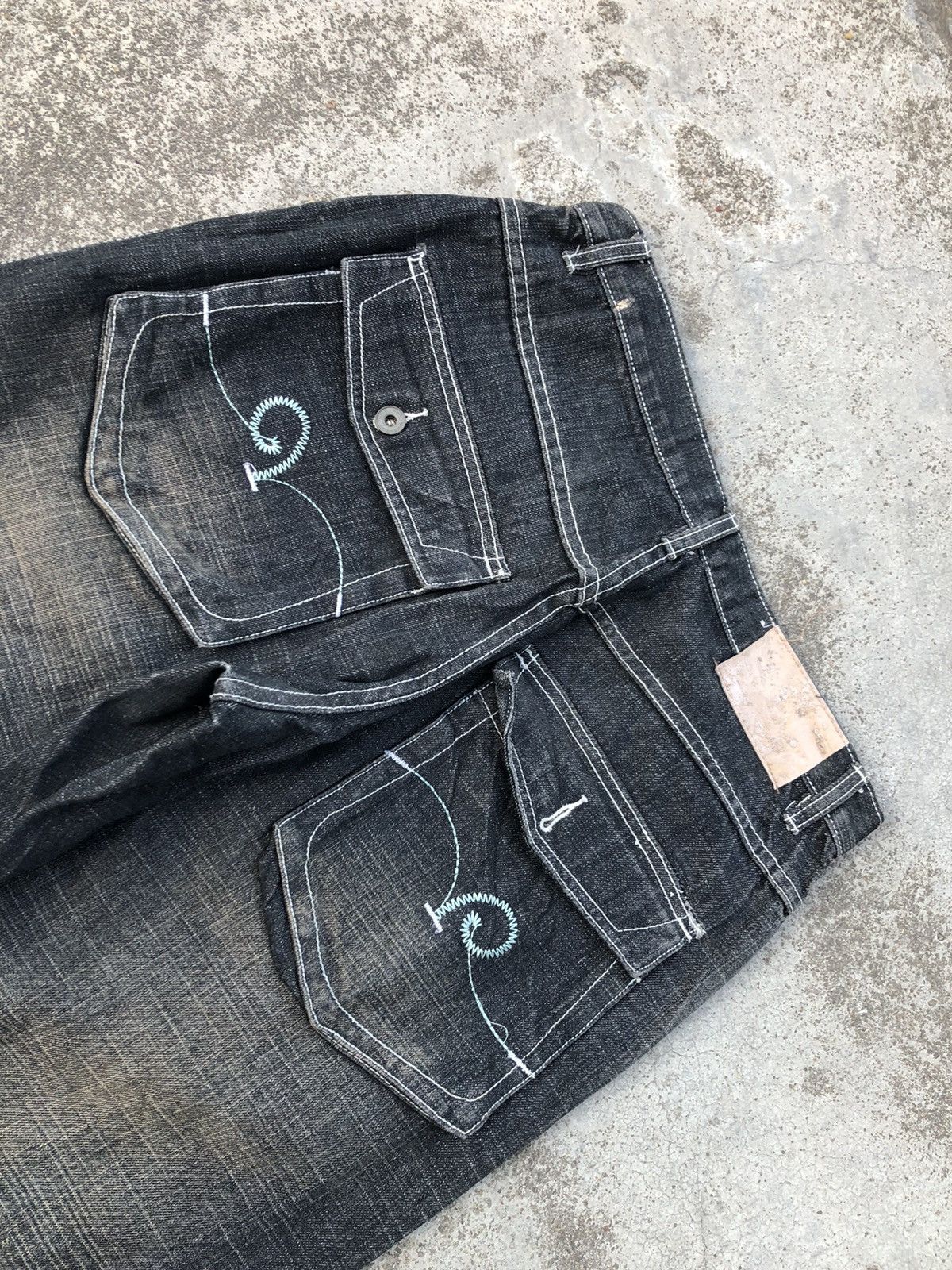 Rocawear BAGGY⚡️⚡️ROCAWEAR WASHED BLACK DENIM Size US 32 / EU 48 - 7 Thumbnail
