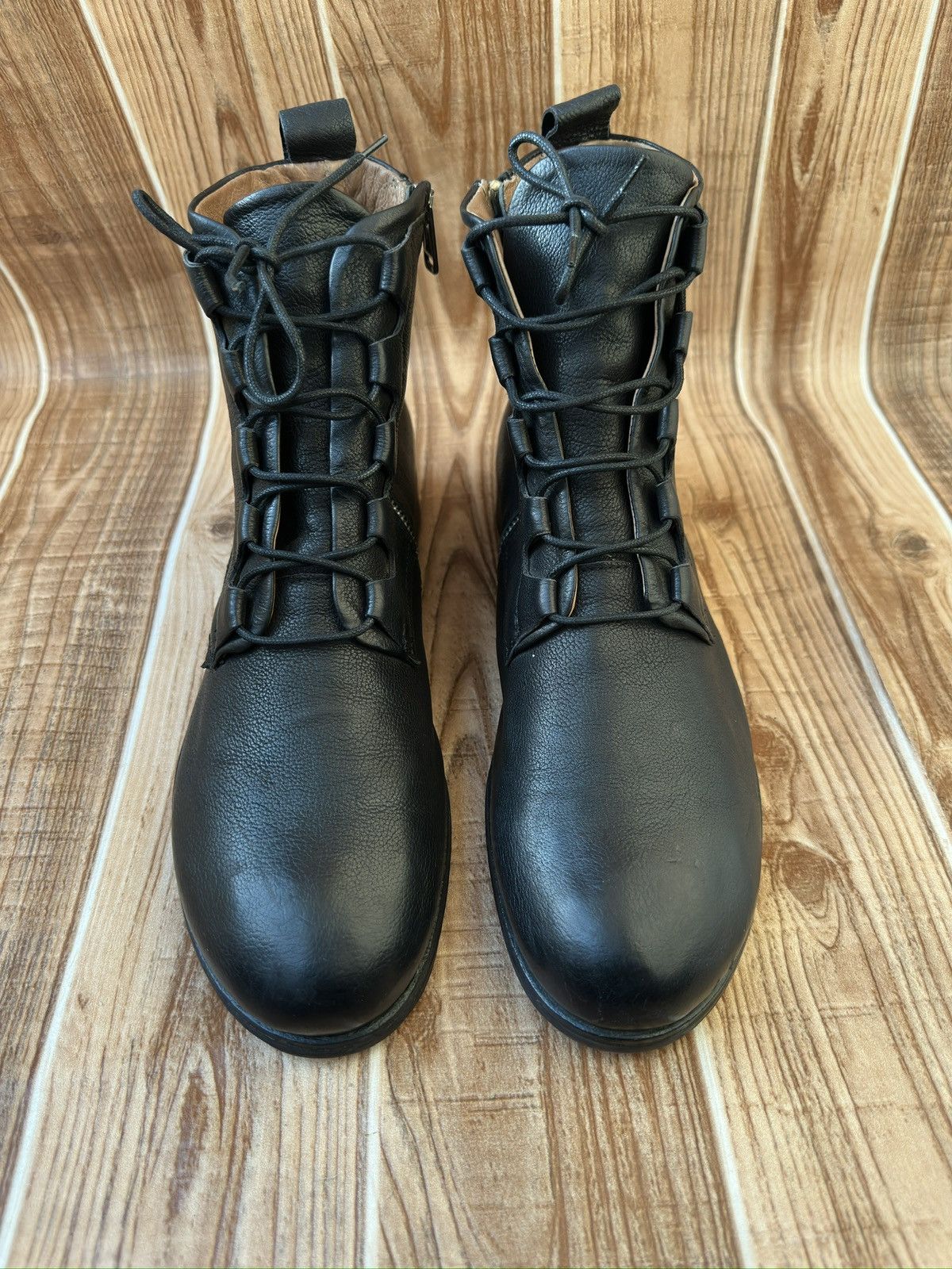 A.S.98 AS 98 Air Step Black Leather Side Zip Boots like Rick Owens Size US 11 / EU 44 - 3 Thumbnail