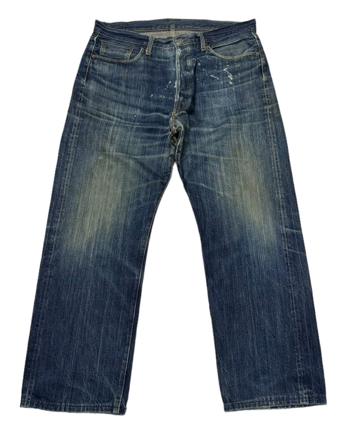 Japanese Brand × Stevenson Overall Co. RETRO CRAFT OVERALL SELVEDGE DENIM JAPANESE JEANS Size US 35 - 2 Thumbnail