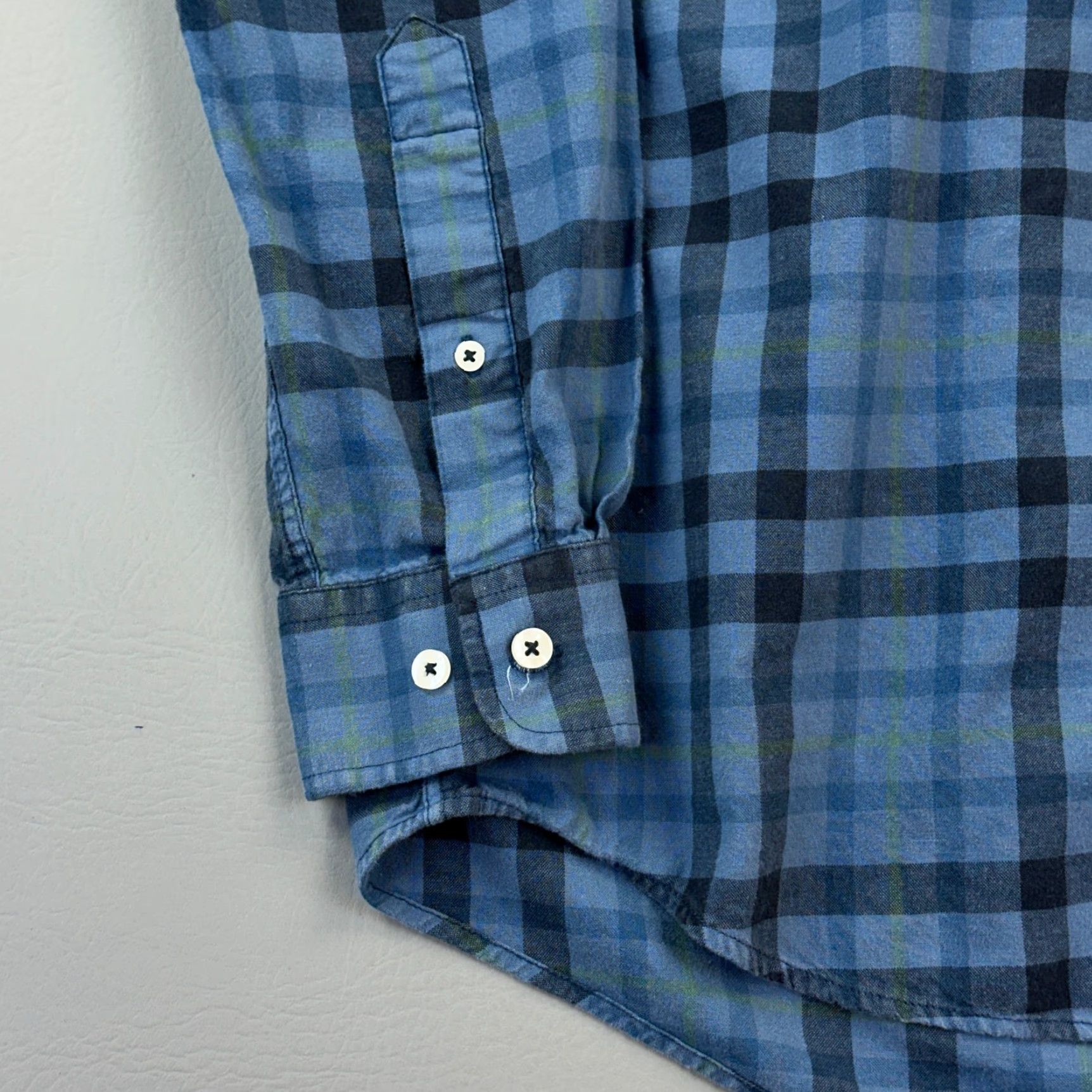 Vintage Southern Marsh Shirt Mens Medium Blue Plaid Long Sleeve Button-Down Preppy Shirt Size US M / EU 48-50 / 2 - 2 Thumbnail