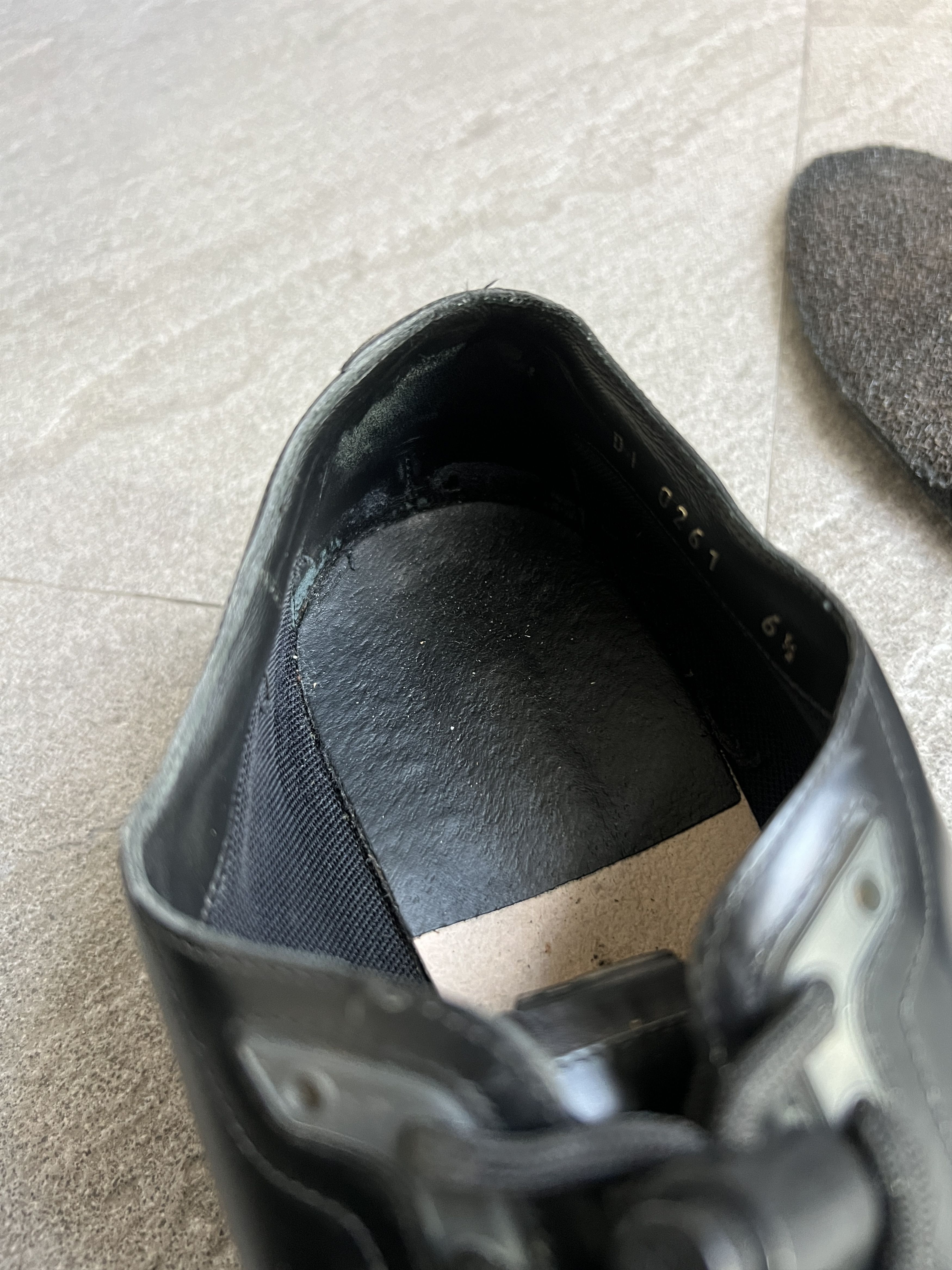 Louis Vuitton Louis Vuitton Black Leather Derby Shoes LV Logo 6.5 Size US 6.5 / EU 39-40 - 15 Thumbnail