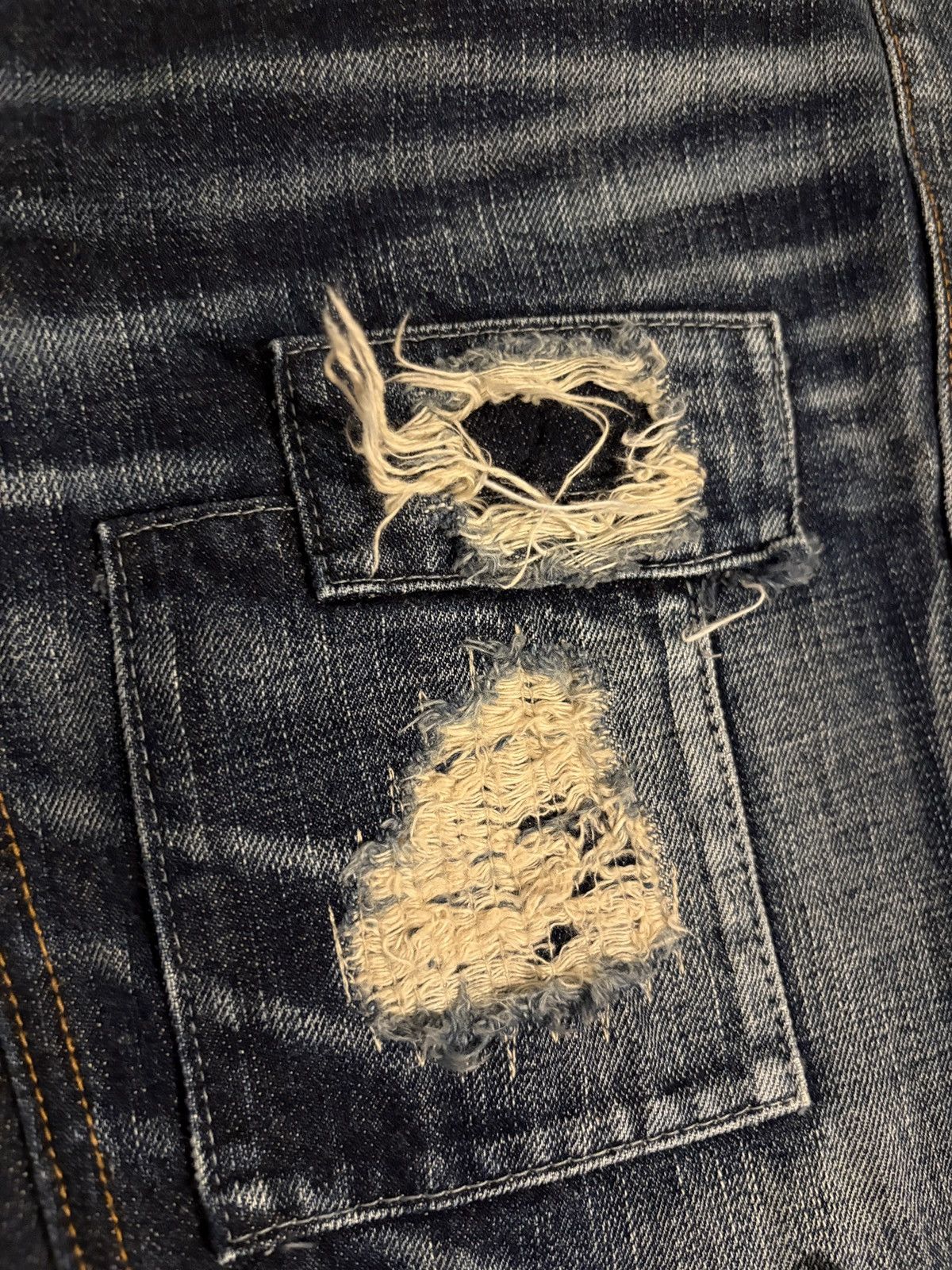 Japanese Brand JP striped jeans Size US 27 - 6 Thumbnail