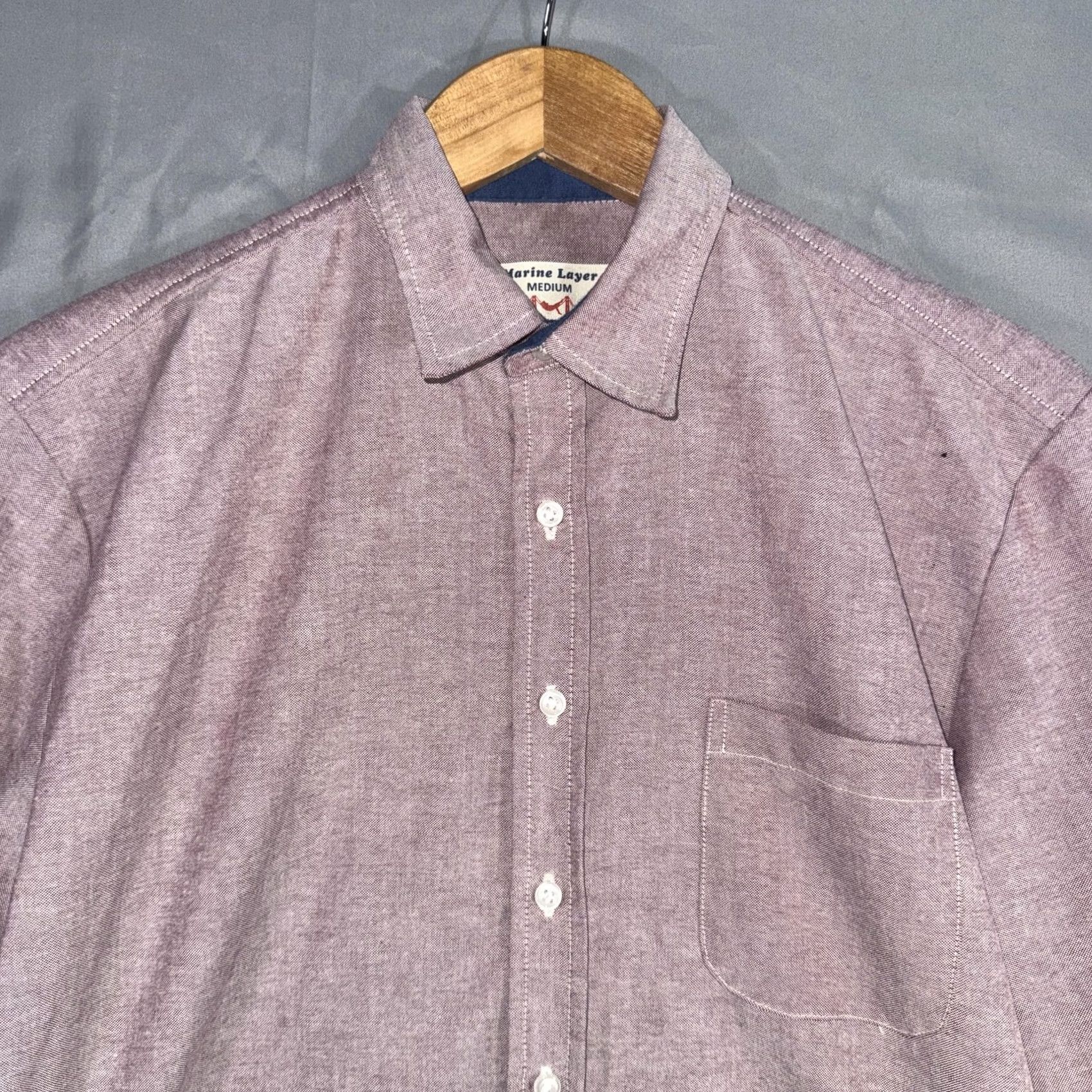 Marine Layer Marine Layer Shirt Mens M Pink Cotton Button Front Long Sleeve Casual Size US M / EU 48-50 / 2 - 3 Thumbnail
