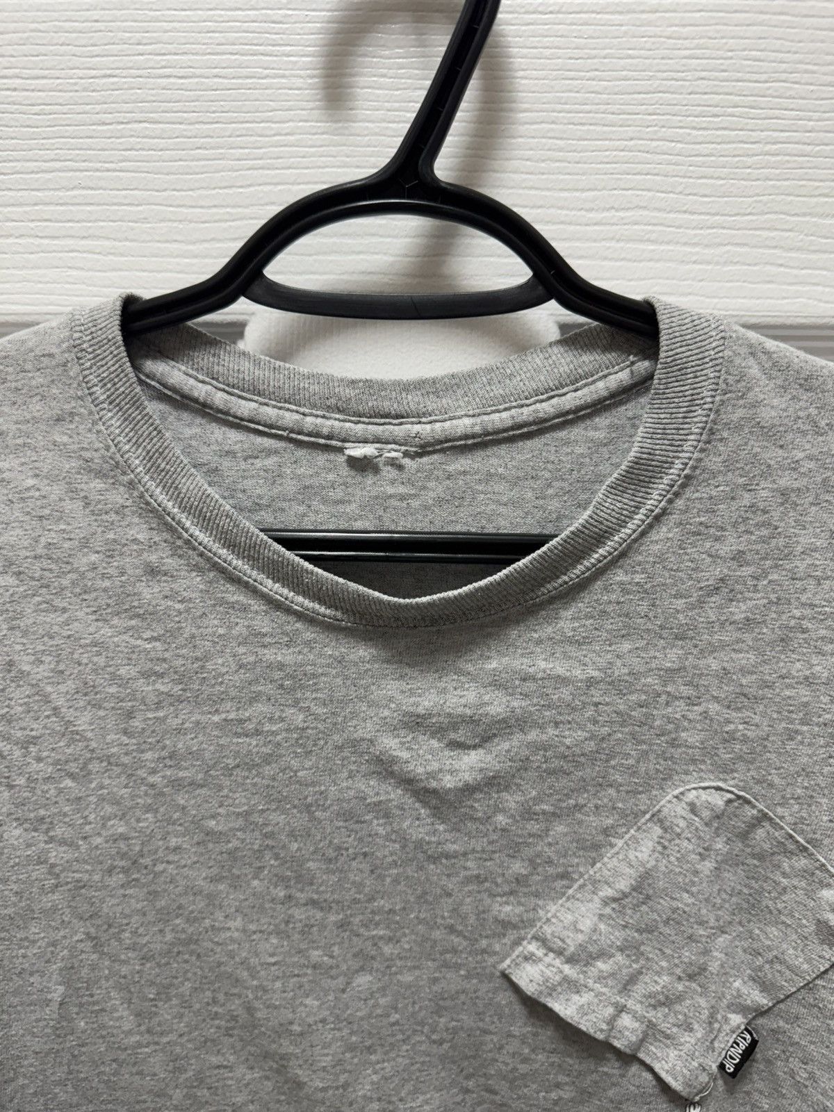 RIPNDIP RipNDip Cat Asymetrical Long Sleeve Pocket Shirt Grey Size US L / EU 52-54 / 3 - 4 Thumbnail