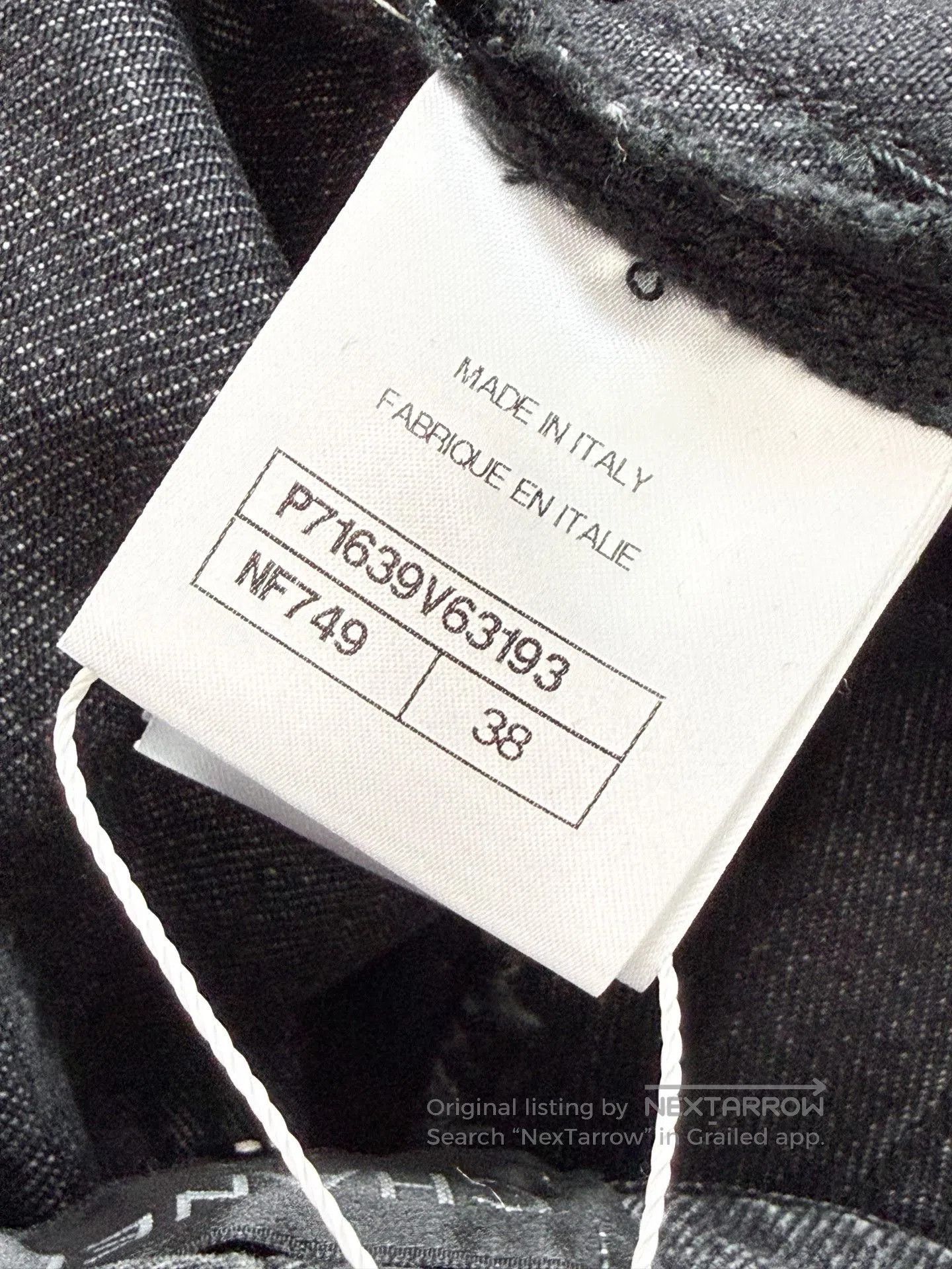 Chanel Chanel 21K Silver Double C Logo Denim Jeans. Size 37" - 6 Thumbnail