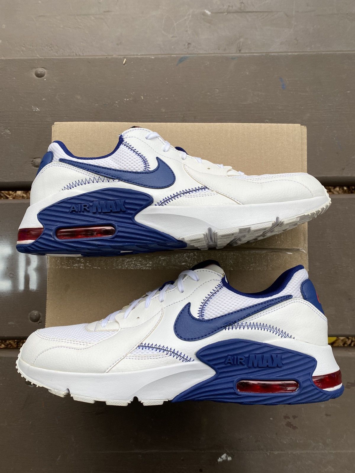 Nike Nike Air Max Excee White Deep Royal CZ9168100 Size 11.5 Men Size US 11.5 / EU 44-45 - 4 Thumbnail