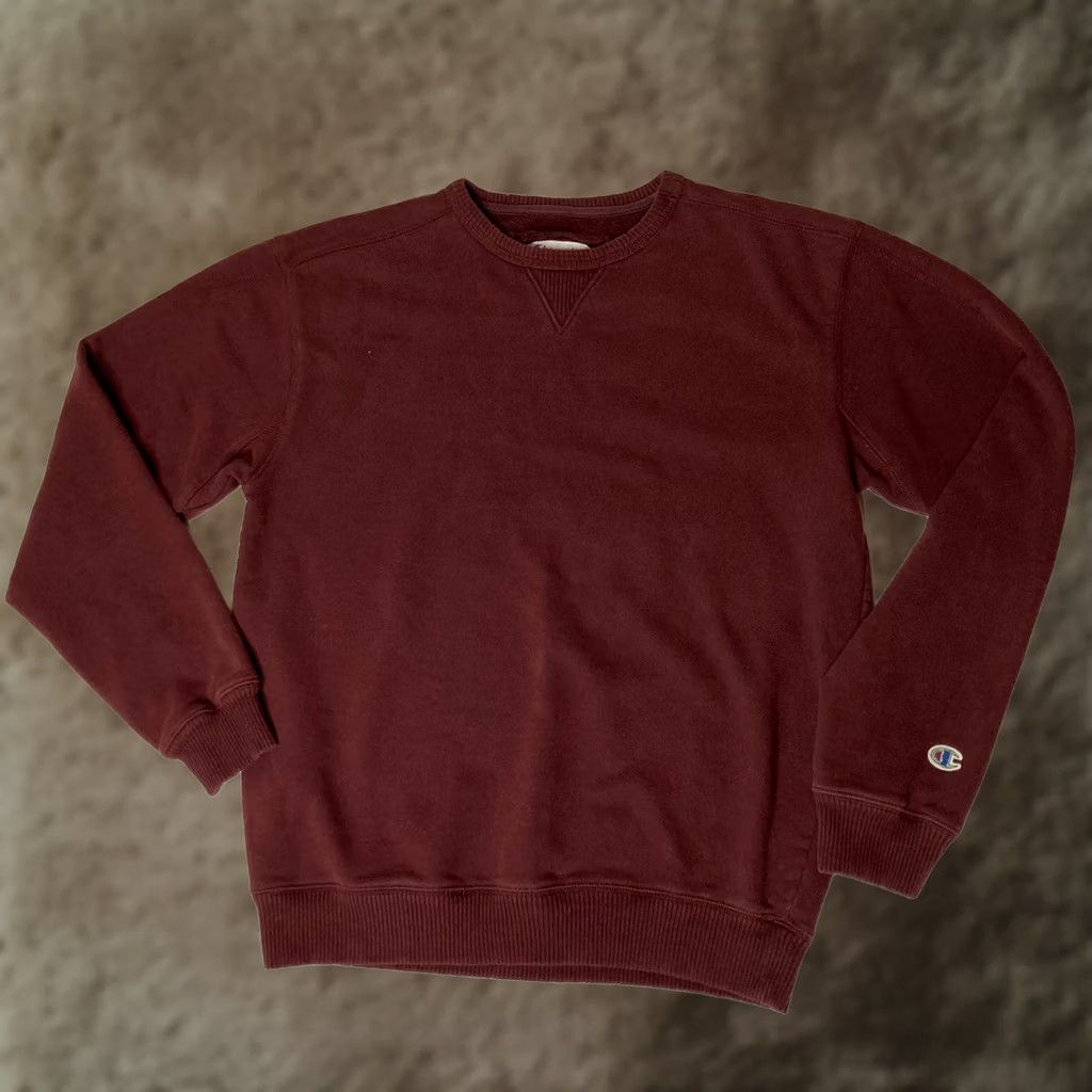 Champion VINTAGE Champion 1919 Sweatshirt Maroon Crew Neck Pullover Sweatshirt Mens M Red 90s Theme Grest? Size US M / EU 48-50 / 2 - 1 Thumbnail
