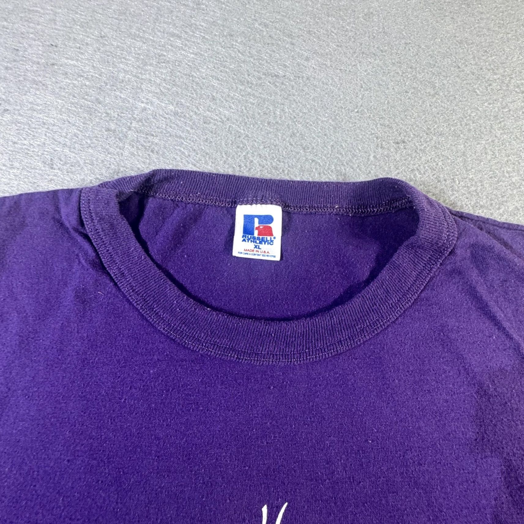 Russell Athletic VINTAGE Russell Athletic Shirt Mens XL Purple Grassroots Homeschoolers Sleeveless USA 90s Crew Neck Graphic Print Size US XL / EU 56 / 4 - 5 Thumbnail