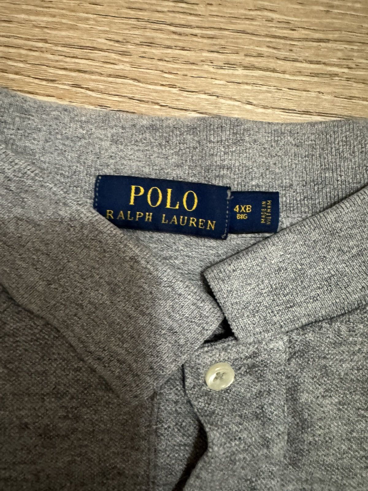 Polo Ralph Lauren Polo Ralph Lauren 4XB Big & Tall Polo Shirt – Gray Size US XXL / EU 58 / 5 - 2 Thumbnail