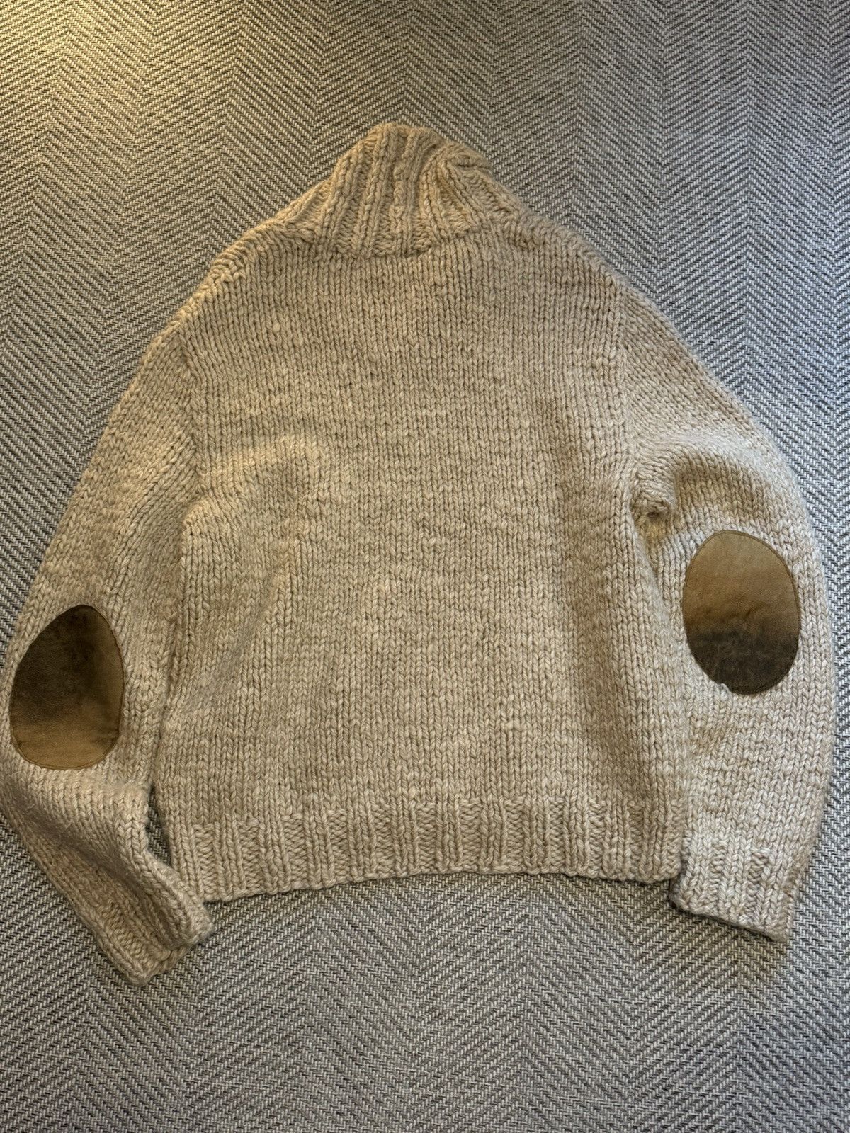 Polo Ralph Lauren Polo Ralph Lauren Hand-Knit Shawl Collar Sweater Size US XL / EU 56 / 4 - 7 Thumbnail