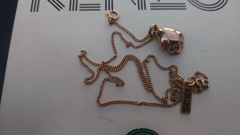 Kenzo KENZO Golden cat paw necklace for men and women Size ONE SIZE - 2 Thumbnail