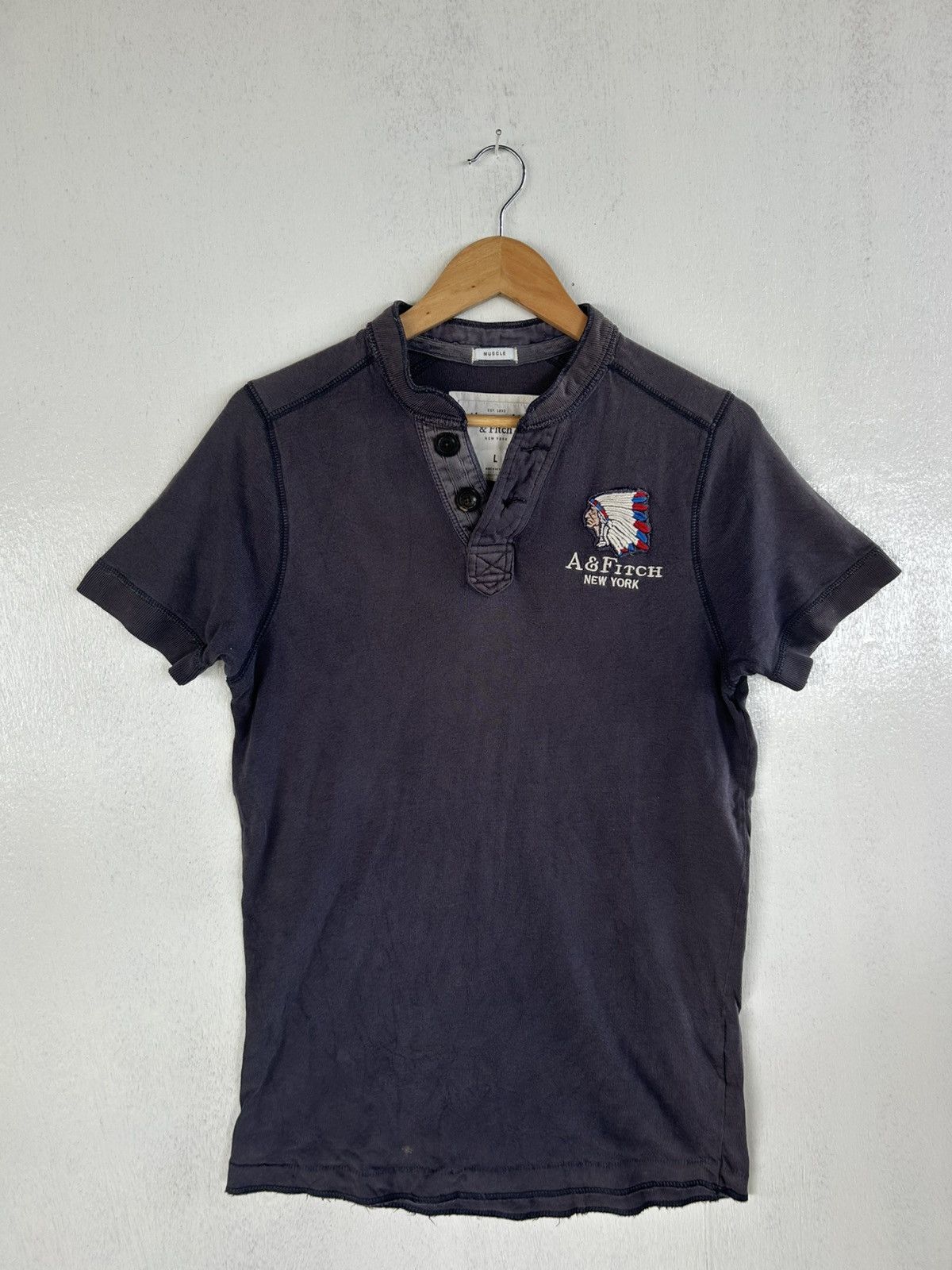Abercrombie & Fitch Vintage abercrombie & fitch new york half button tee Size US M / EU 48-50 / 2 - 1 Thumbnail
