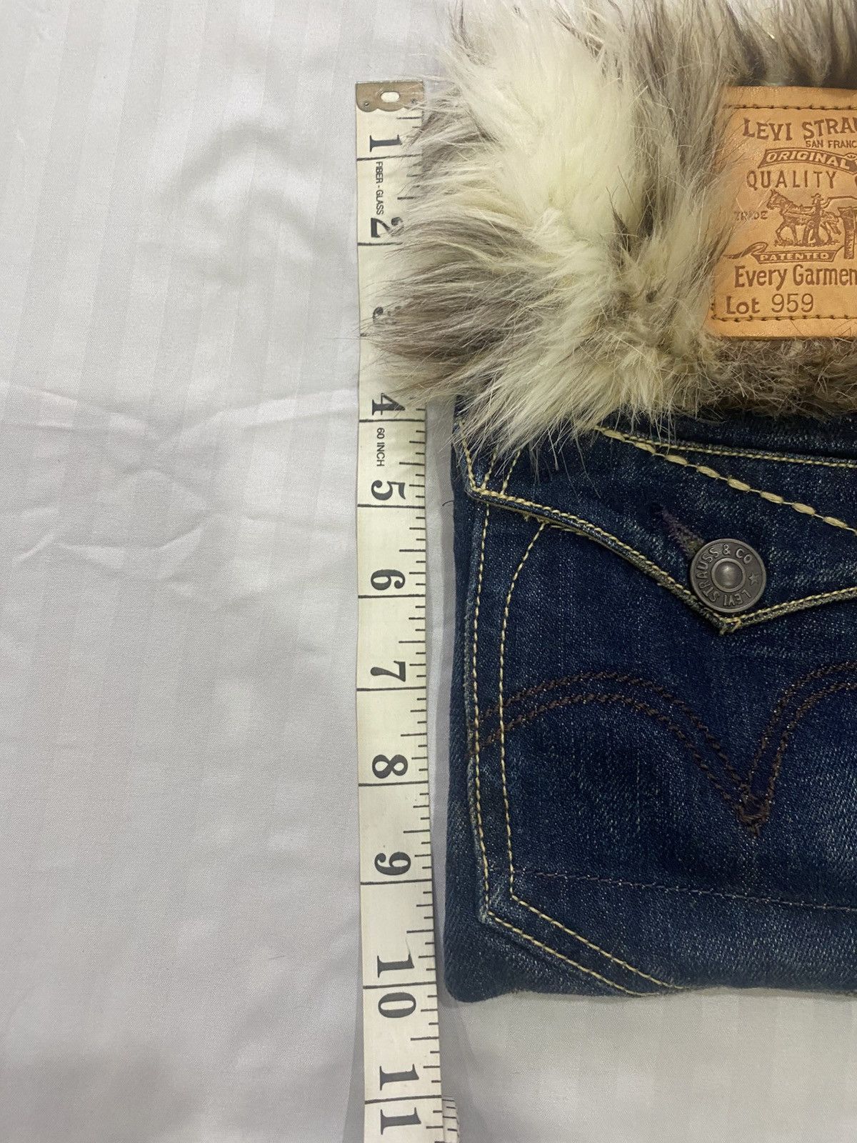 Levi's Made & Crafted Custom Levi's Denim Fur Wristlet Bag Size ONE SIZE - 8 Thumbnail