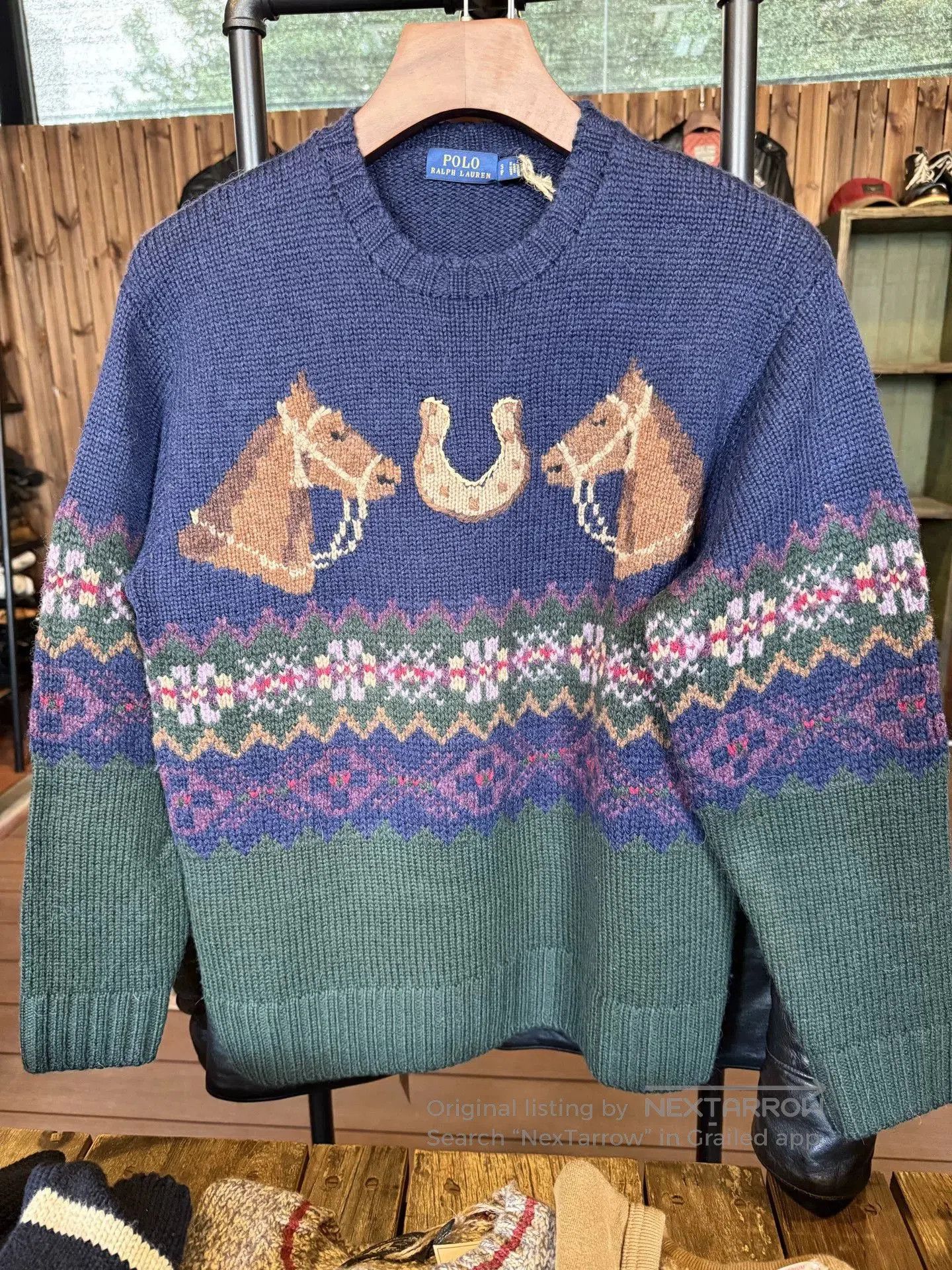 Polo Ralph Lauren Polo Ralph Lauren Knight Horse Head Sweater. Size US S / EU 44-46 / 1 - 1 Thumbnail