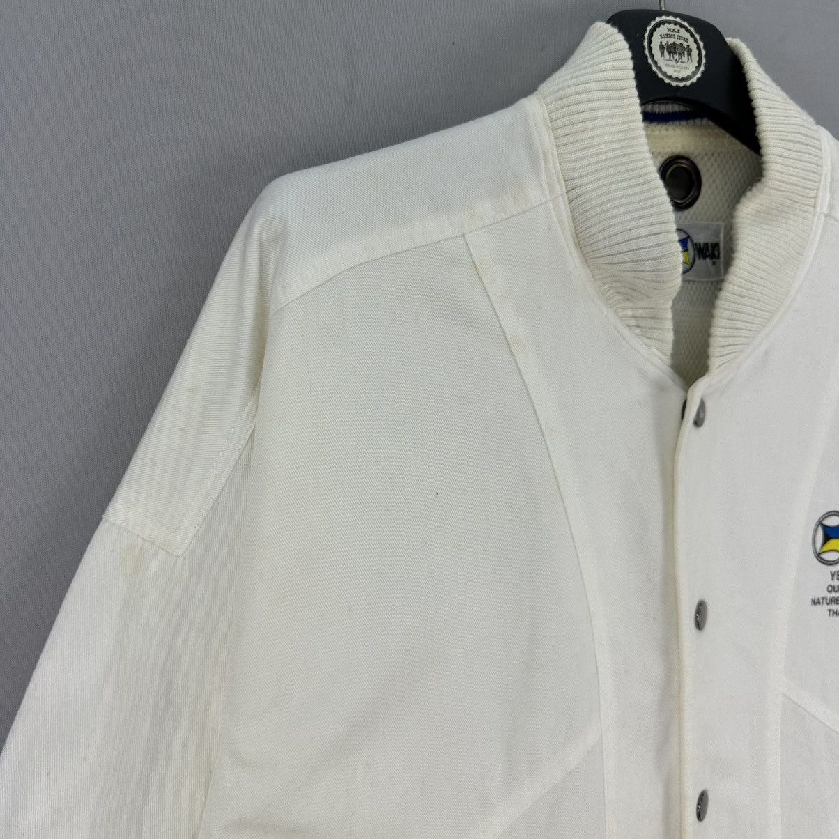 Vintage Vintage 90's Moriwaki Racing Japan Varsity Jacket Size US M / EU 48-50 / 2 - 2 Thumbnail