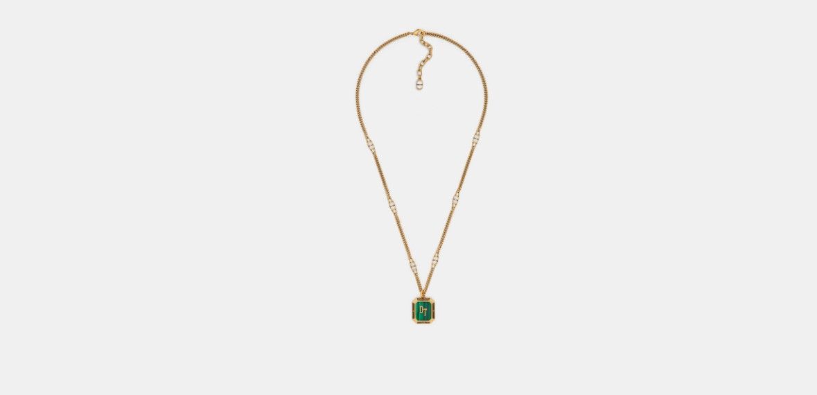 image of Dior O1W1Db10524 Size: Os Tears Pendant Necklace In Gold, Men's