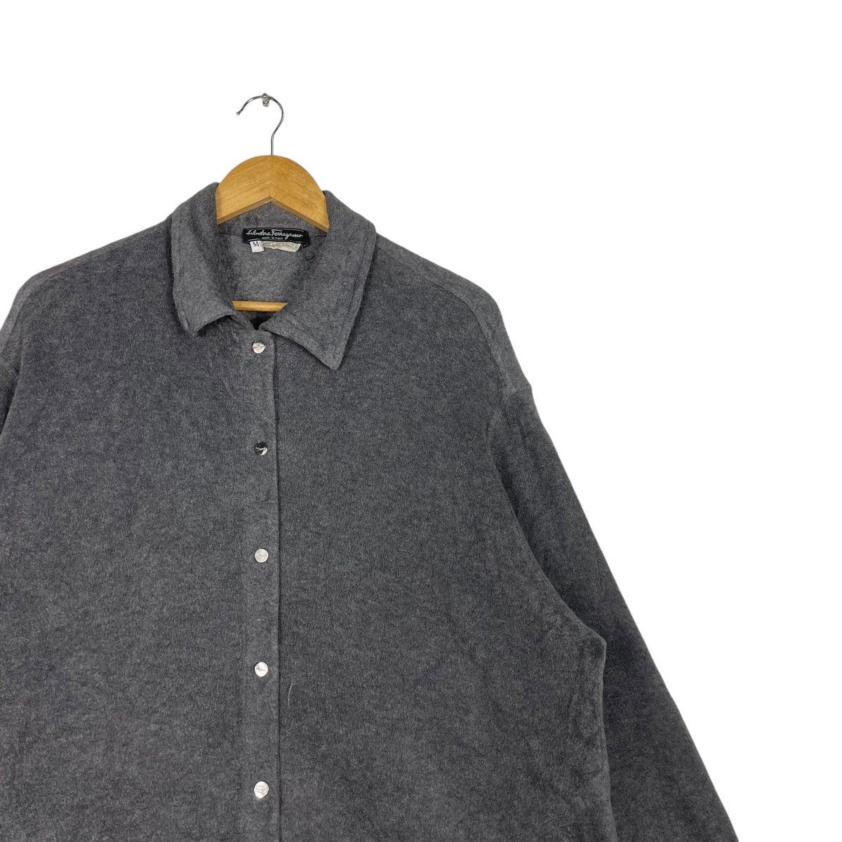 Designer × Salvatore Ferragamo 💥SALVATORE FERRAGAMO BUTTON LONG WOOL JACKET Size US M / EU 48-50 / 2 - 5 Thumbnail
