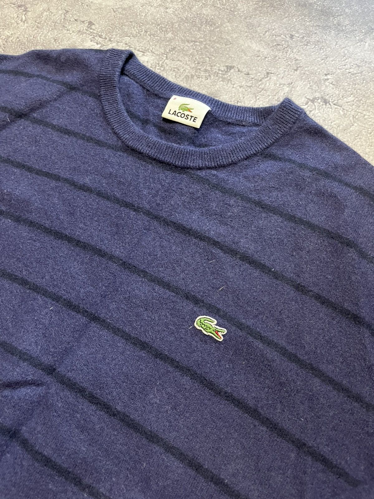 Lacoste Vintage Lacoste wool sweater Size US XL / EU 56 / 4 - 2 Thumbnail