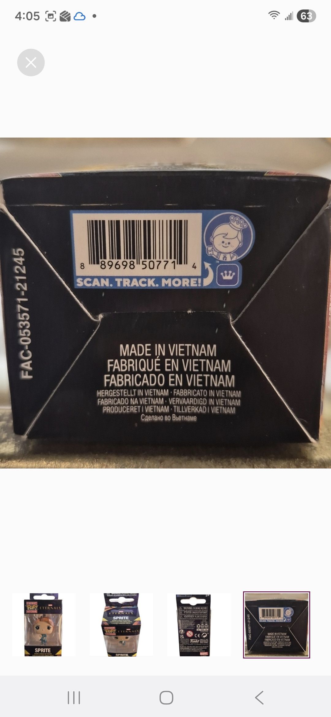 Other Funko × Marvel Eternals SPRITE Pocket POP Keychain Size ONE SIZE - 4 Thumbnail