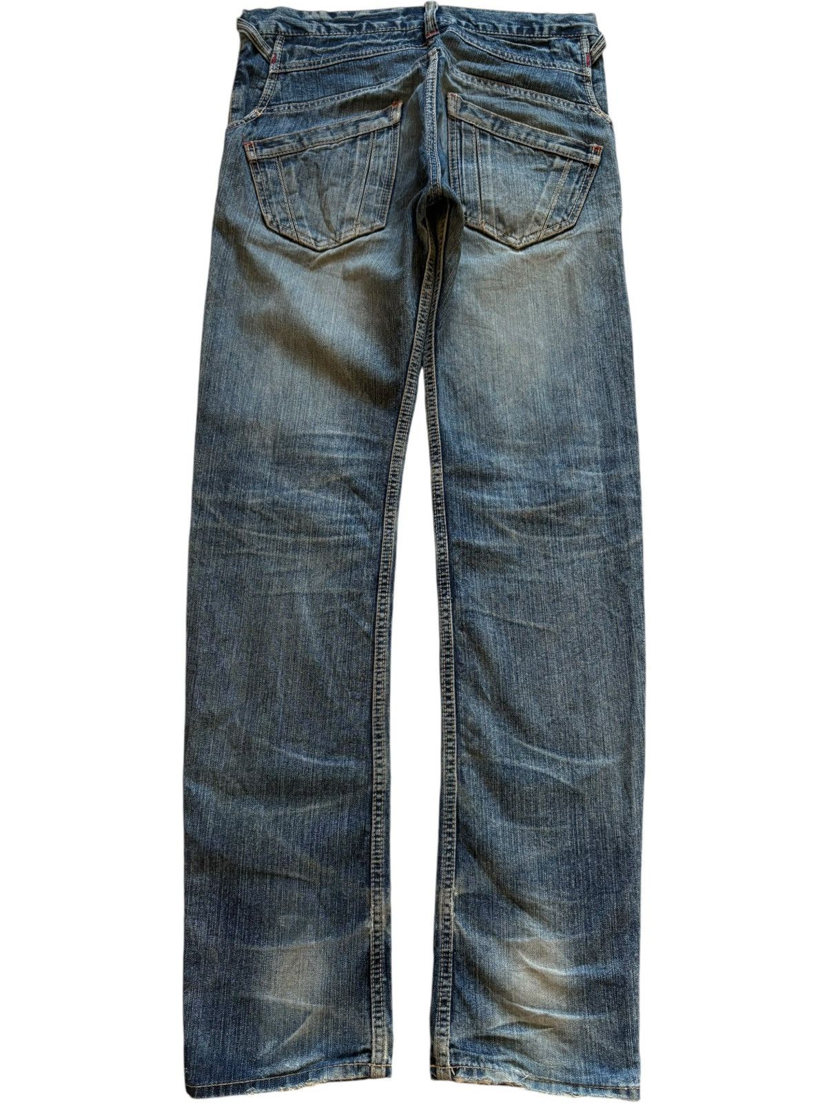 Japanese Brand SALES🔥Vintage Japanese Brand Mud Wash Distressed Jeans Size US 32 / EU 48 - 2 Thumbnail