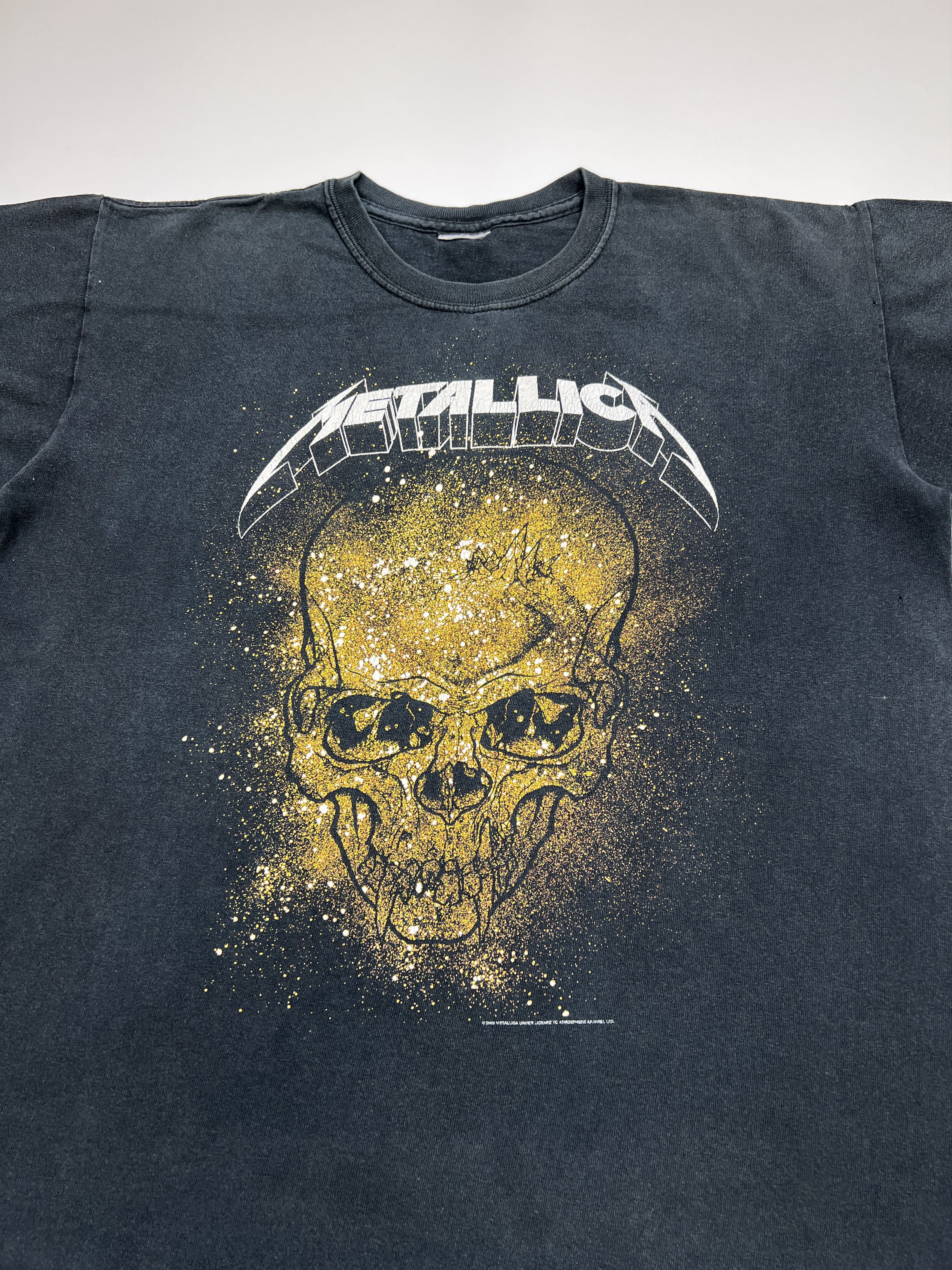 Band Tees × Vintage 00s Metallica Crazy Skull Printed Cropped Tee Size US S / EU 44-46 / 1 - 6 Thumbnail