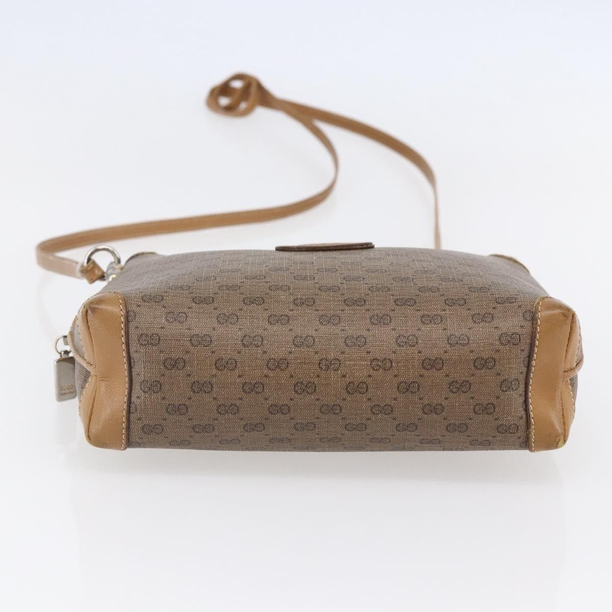 Gucci GUCCI Micro GG Supreme Shoulder Bag Pvc Brown Gold 007 104 Size ONE SIZE - 9 Thumbnail