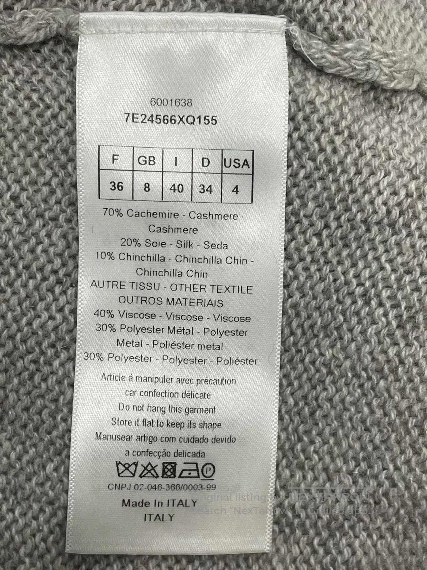 Dior Dior Gray Star Knit Sweater. Size US M / EU 48-50 / 2 - 5 Thumbnail