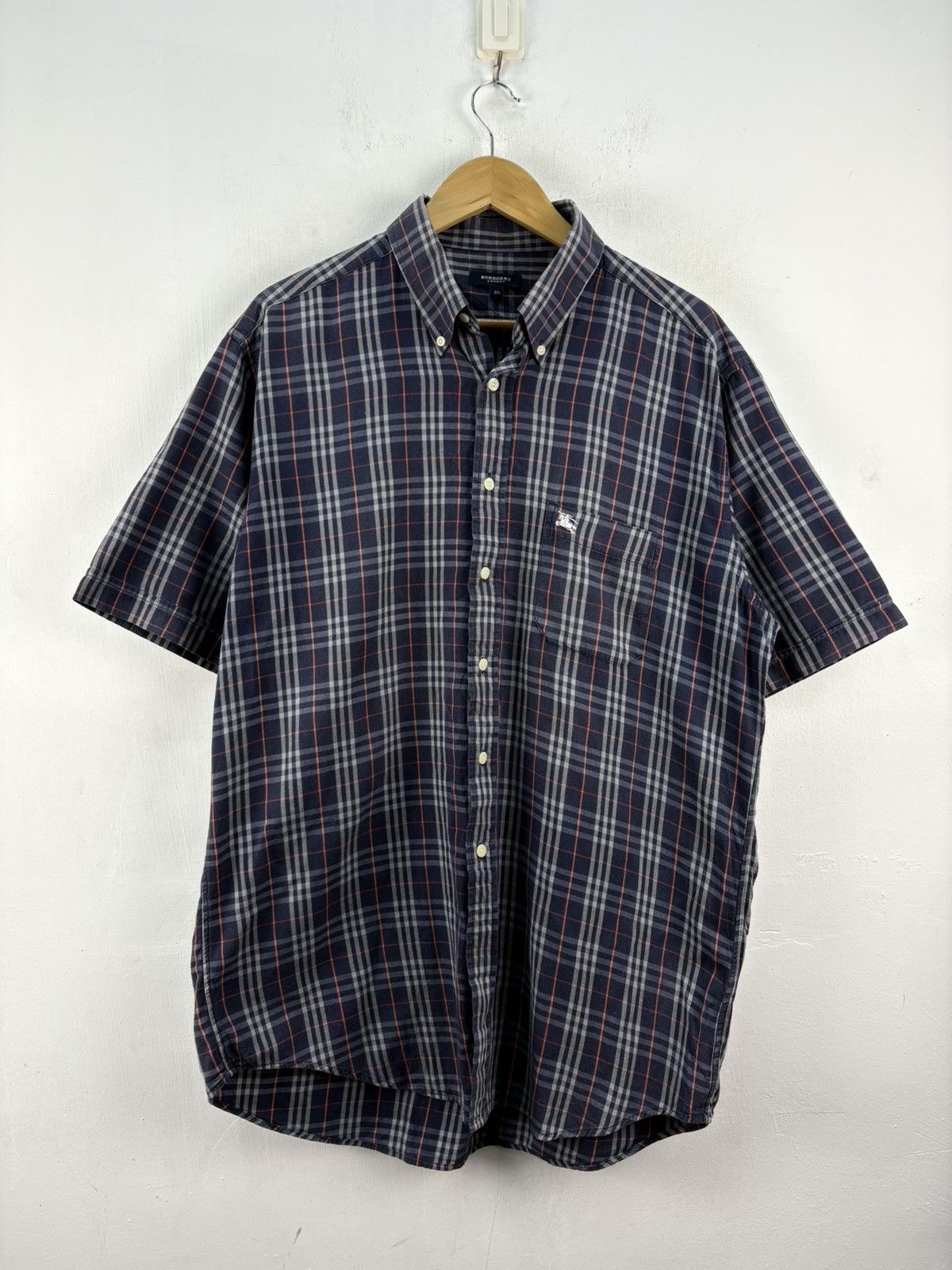 Burberry Vintage burberry nova check shirt button up short sleeve Size US XL / EU 56 / 4 - 1 Thumbnail