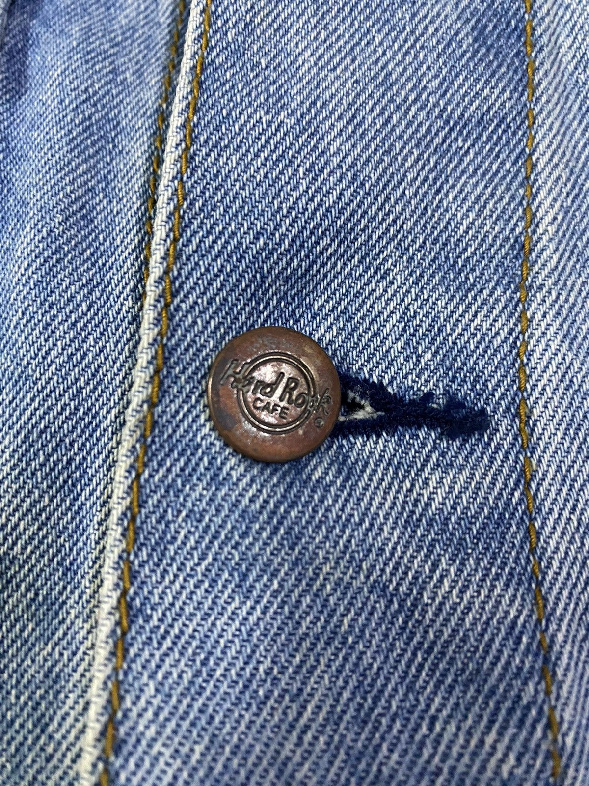 Hard Rock Cafe Vintage Hard Rock Cafe Paris Save The Planet Denim Jacket Size US XL / EU 56 / 4 - 15 Thumbnail