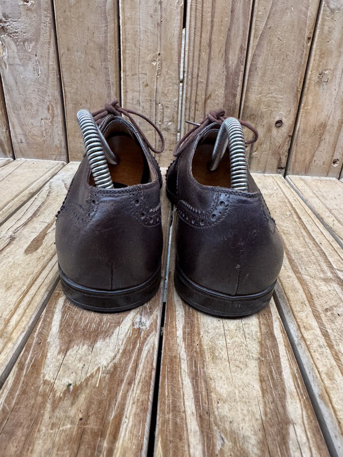 Gucci Gucci brown Cap Toe Leather Men's Dress Shoes UK 6 USA 6.5 Size US 6.5 / EU 39-40 - 10 Thumbnail
