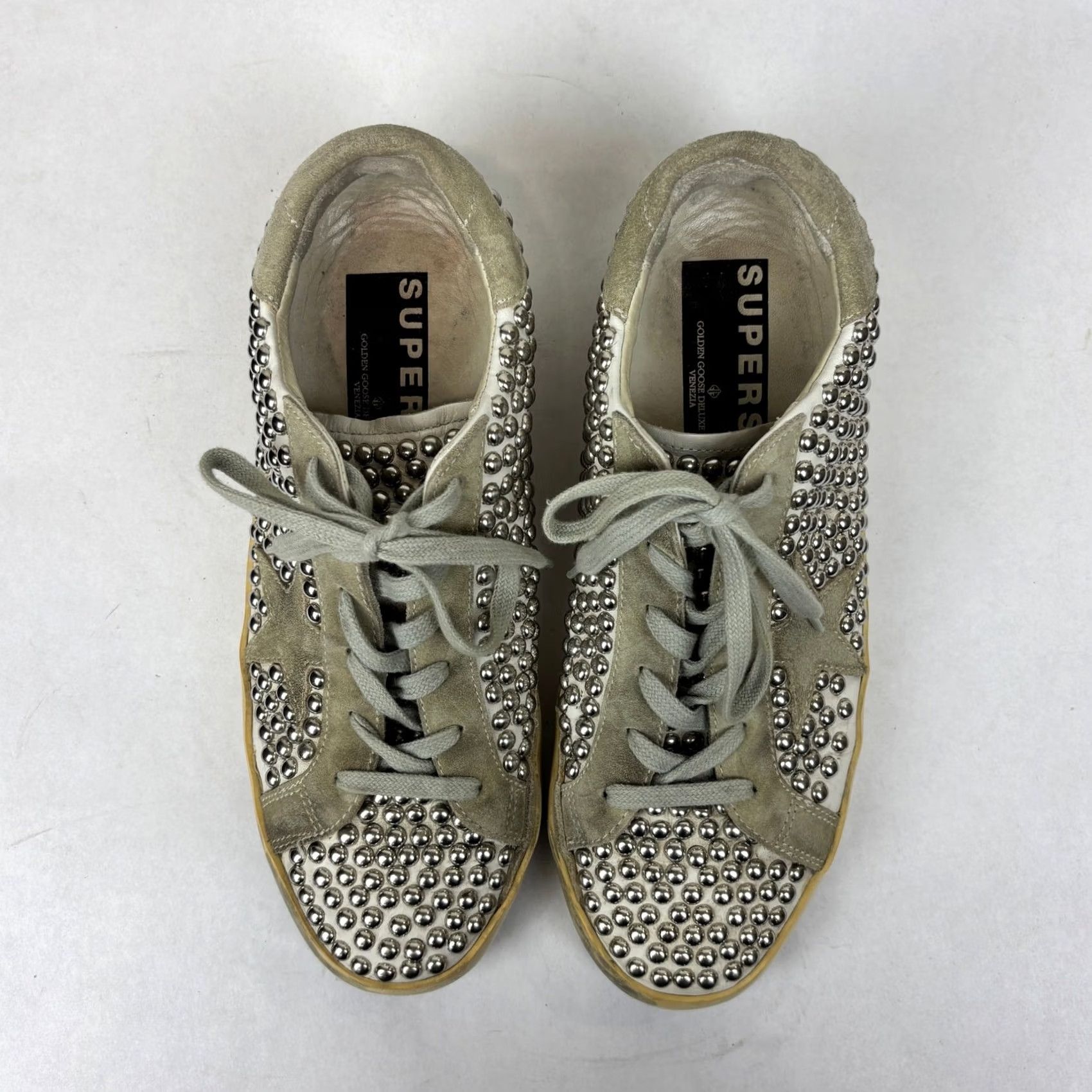 Golden Goose Golden Goose Superstar GGDB Old Studded Low Top Sneakers Women's 38 US 8 Size M / US 6-8 / IT 42-44 - 6 Thumbnail