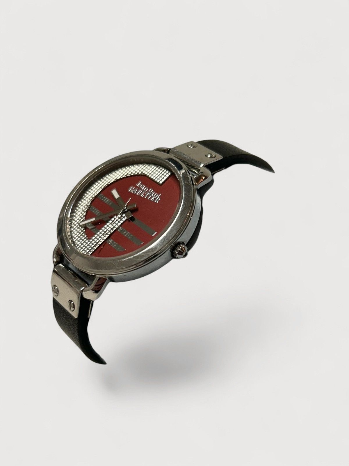 Jean Paul Gaultier “Sector Dial” Leather Strap Watch Size ONE SIZE - 2 Thumbnail