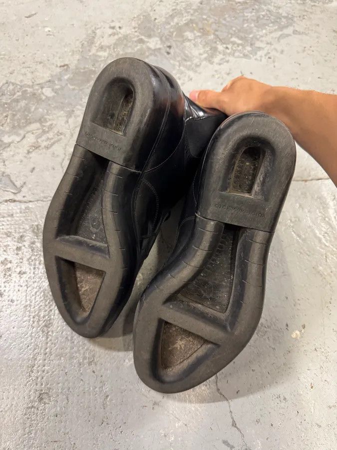 Vintage × Yohji Yamamoto Yohji Yamamoto Y3 Black Leather Boots Size US 11 / EU 44 - 4 Thumbnail