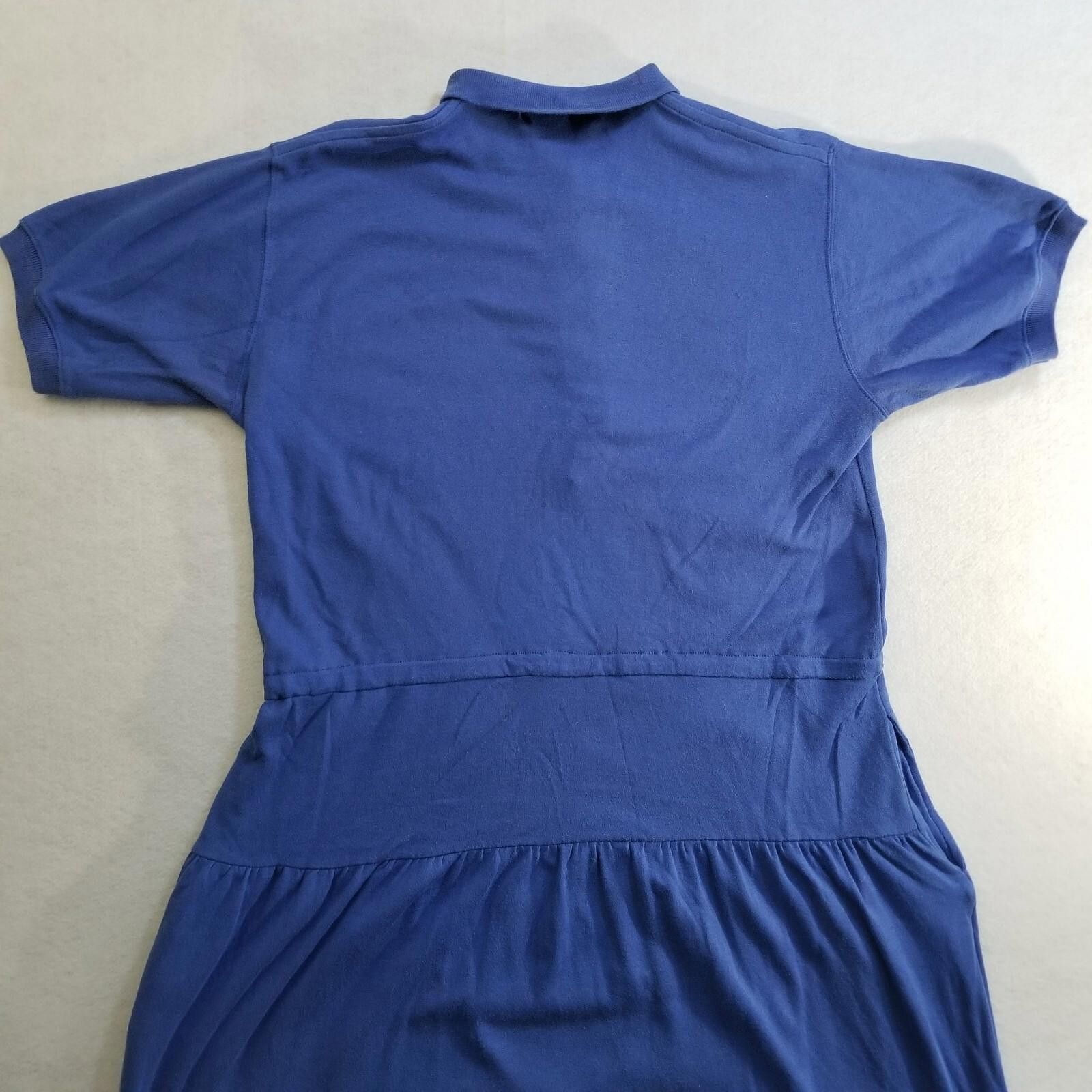 Polo Ralph Lauren VTG All Week Long Medium Women's Long Blue Polo Dress Size M / US 6-8 / IT 42-44 - 12 Thumbnail