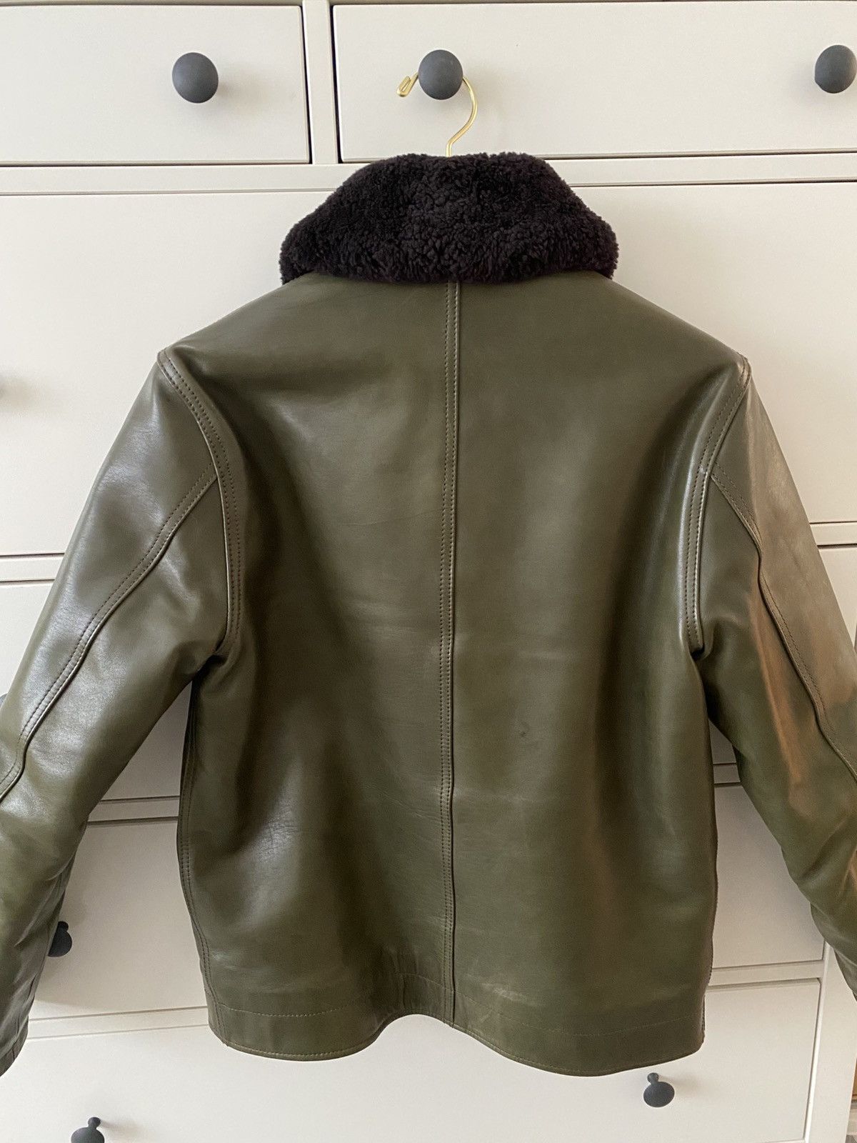 Y'2 Leather Y2 Leather 1.3mm Olive N1 Deck Jacket Size US XXS / EU 40 - 4 Thumbnail