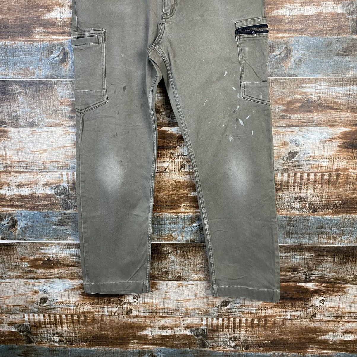 Japanese Brand DL Scot Inc Green Cargo Multipocket Pants #C1221 Size US 32 / EU 48 - 6 Thumbnail