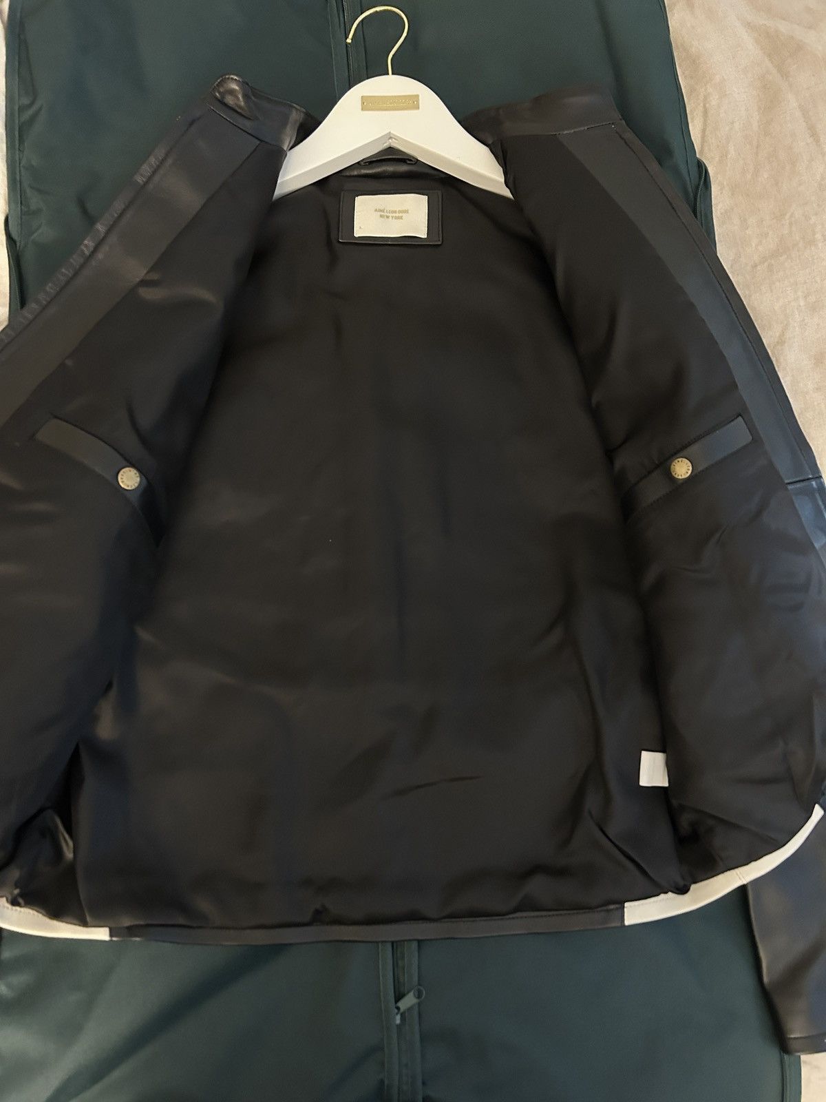 Aime Leon Dore Leather Café Racer Jacket Size US L / EU 52-54 / 3 - 3 Thumbnail