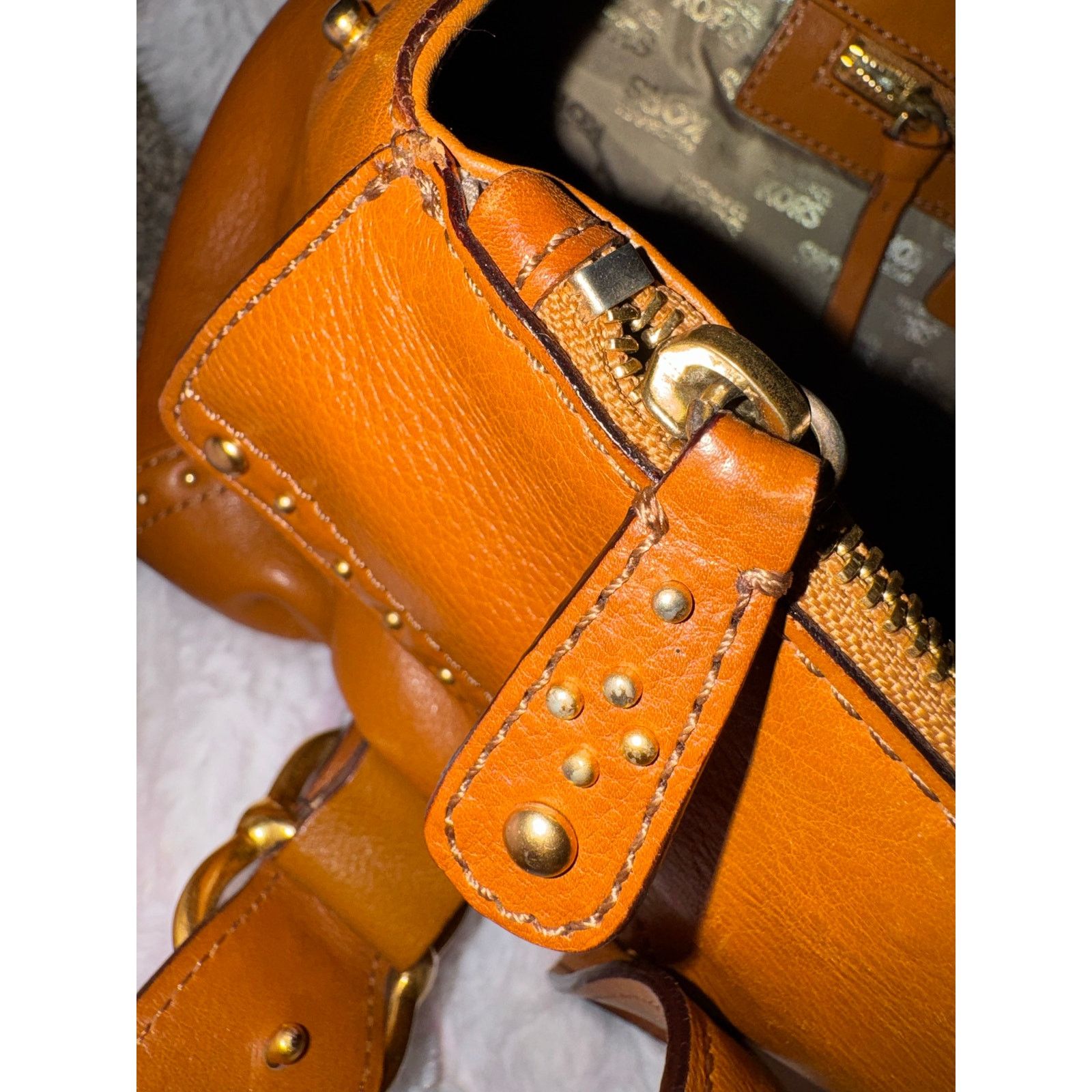 Coach Michael Kors Studded Leather Shoulder Bag Size ONE SIZE - 8 Thumbnail